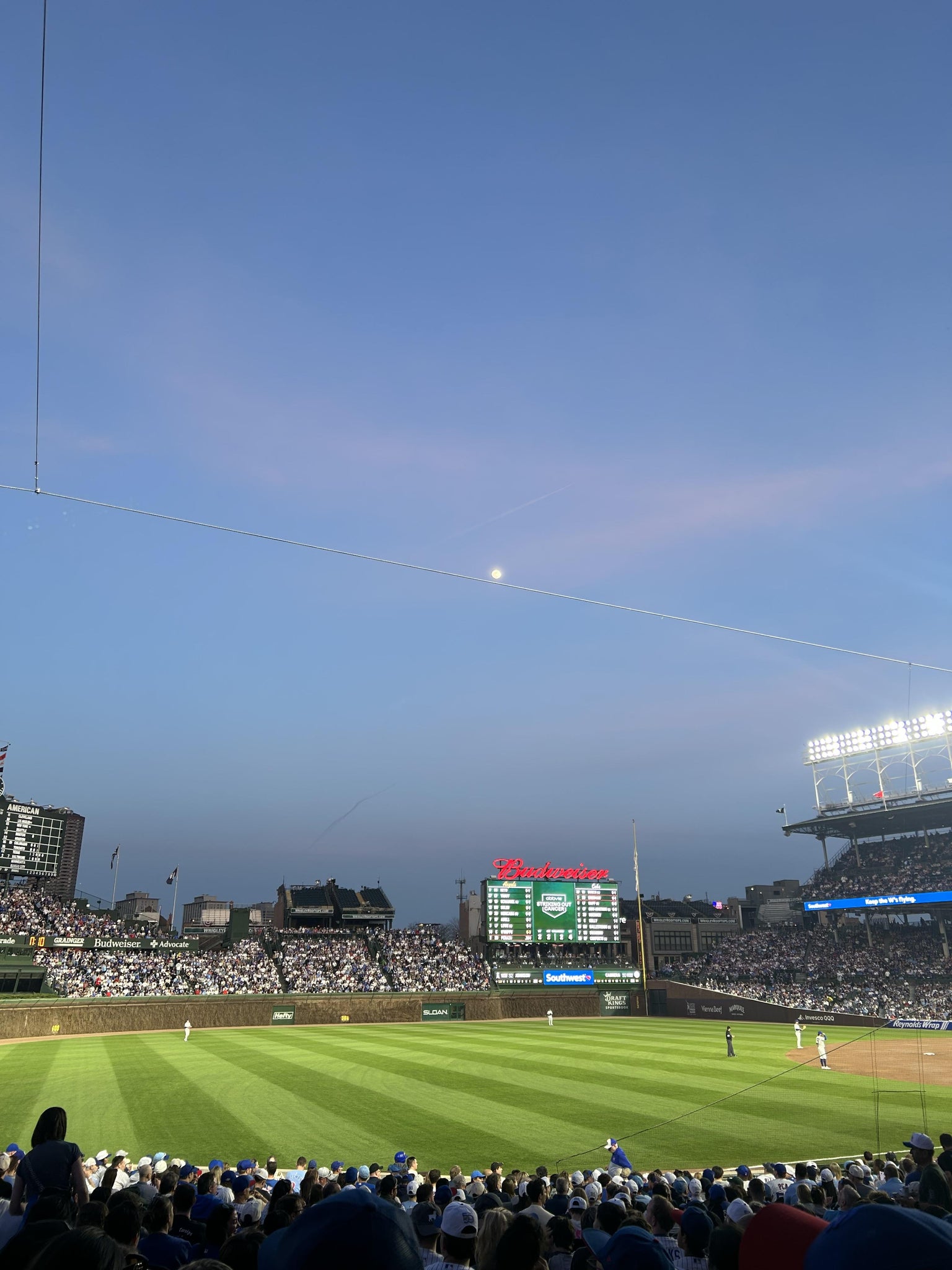 Real Fan View taken from Section 105 at Wrigley Field by Lauren T