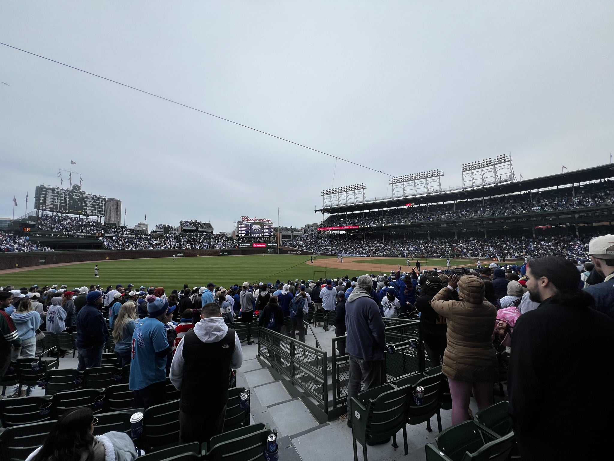 Real Fan View taken from Section 105 at Wrigley Field by Jason S