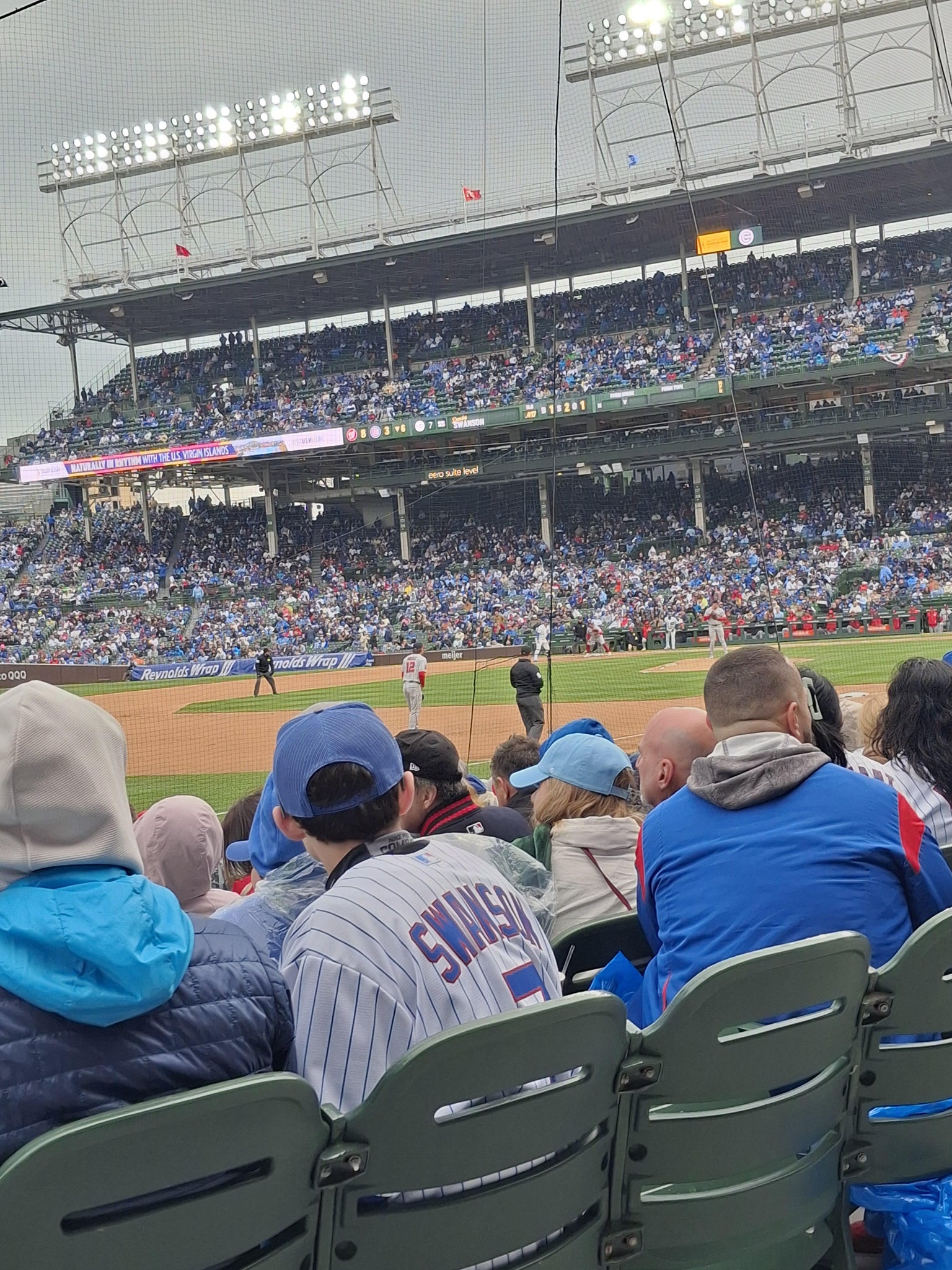 Real Fan View taken from Section 107 at Wrigley Field by Kerry F