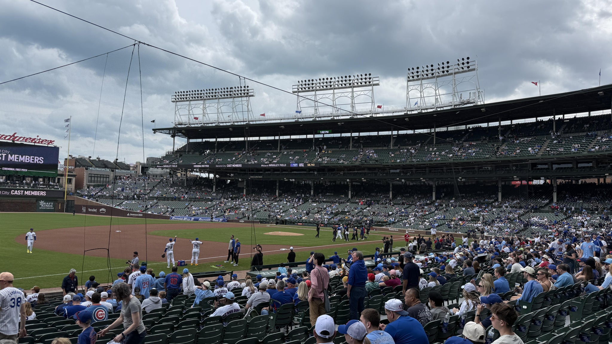 Real Fan View taken from Section 108 at Wrigley Field by Kathleen M