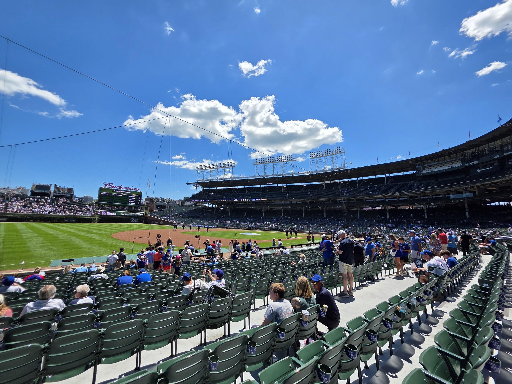 Real Fan View taken from Section 108 at Wrigley Field by Colleen r P