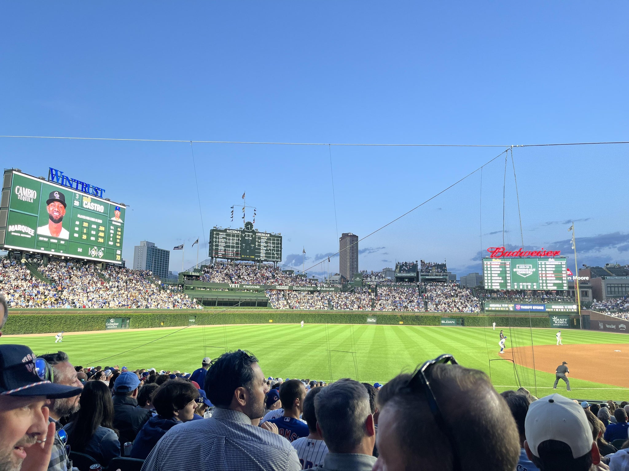 Real Fan View taken from Section 108 at Wrigley Field by Andrea S