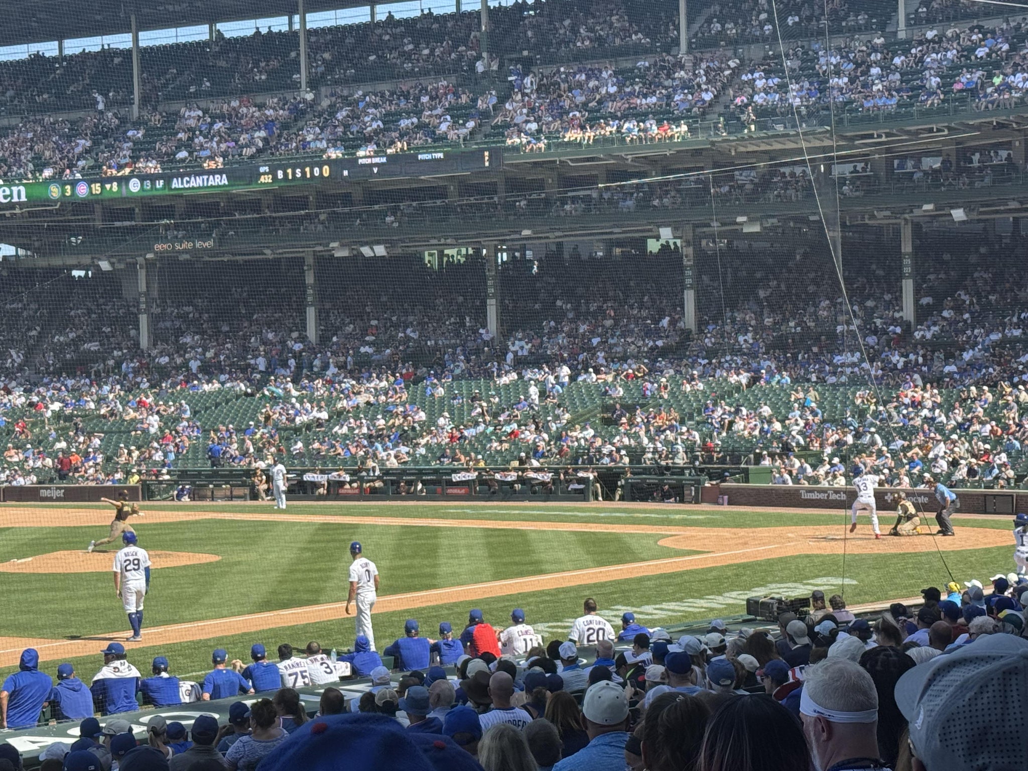 Real Fan View taken from Section 109 at Wrigley Field by Javier C