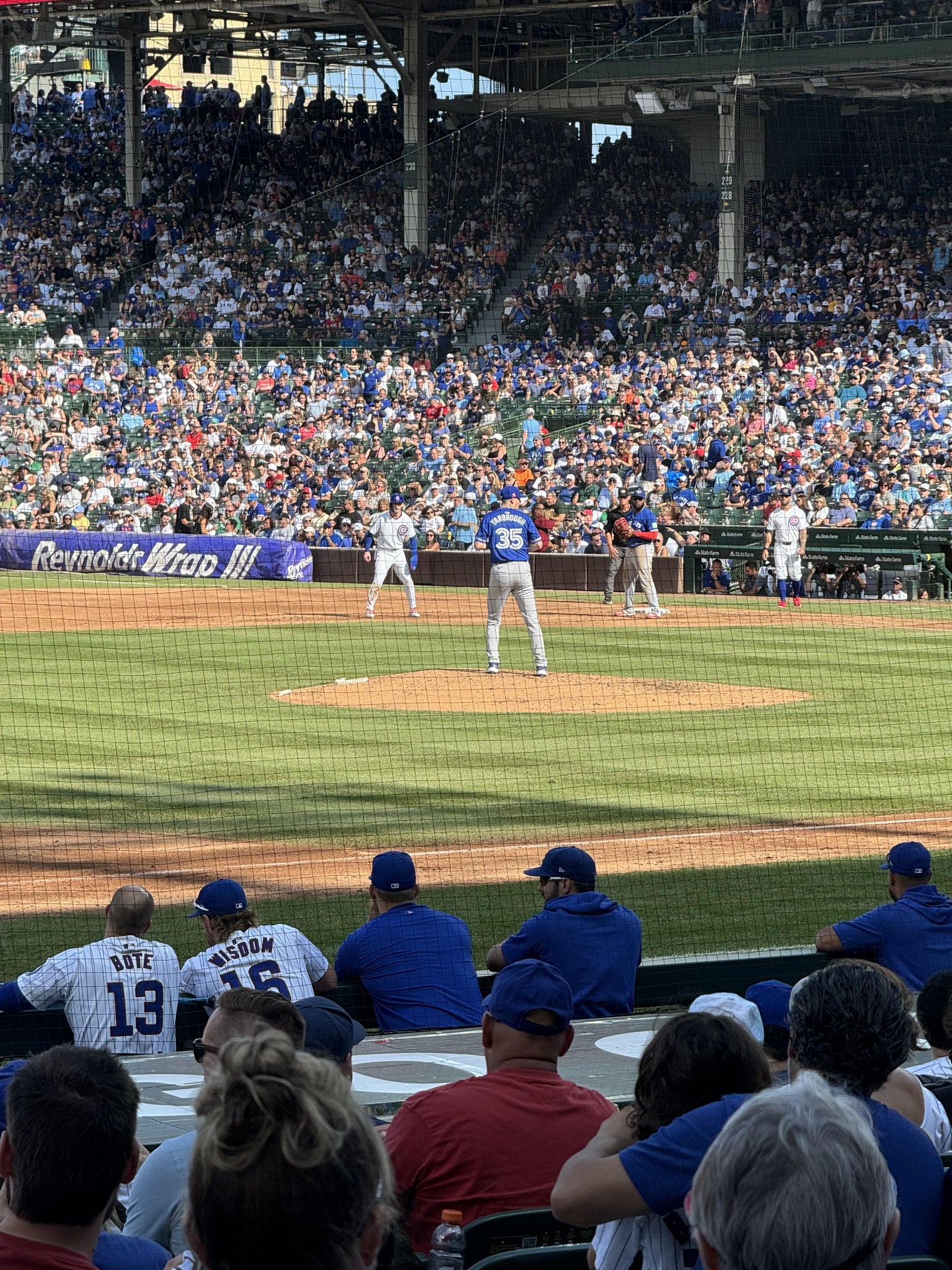 Real Fan View taken from Section 109 at Wrigley Field by Mike W
