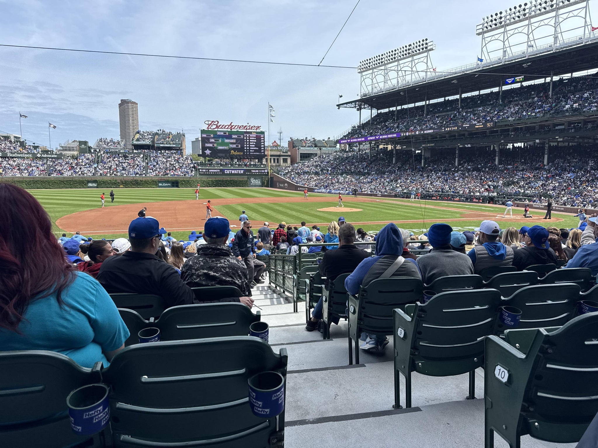 Real Fan View taken from Section 110 at Wrigley Field by Marla F