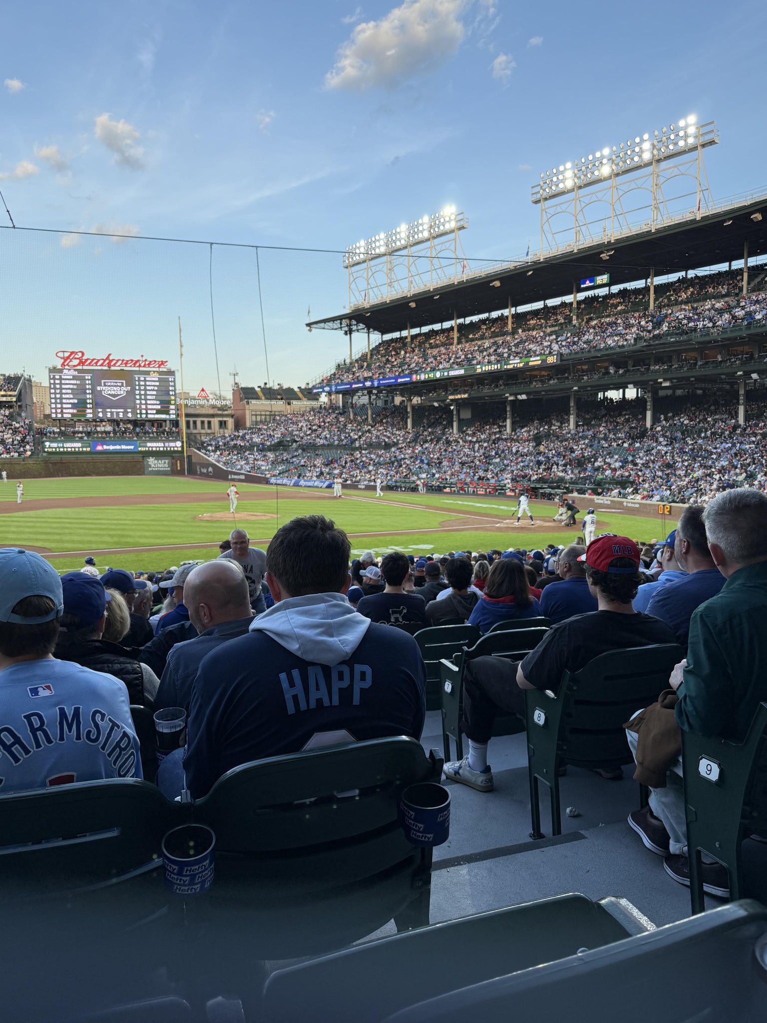 Real Fan View taken from Section 111 at Wrigley Field by James O