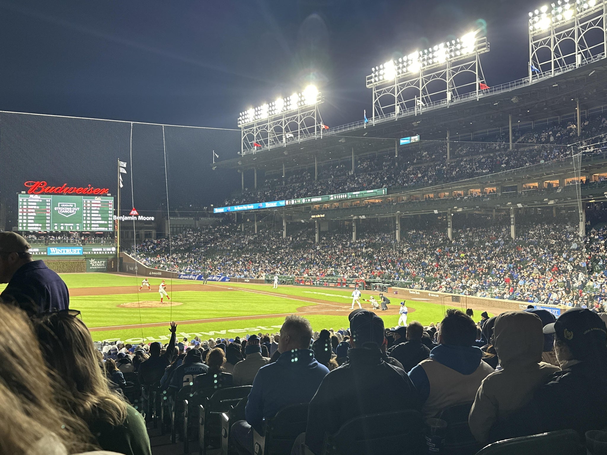 Real Fan View taken from Section 111 at Wrigley Field by Michelle S