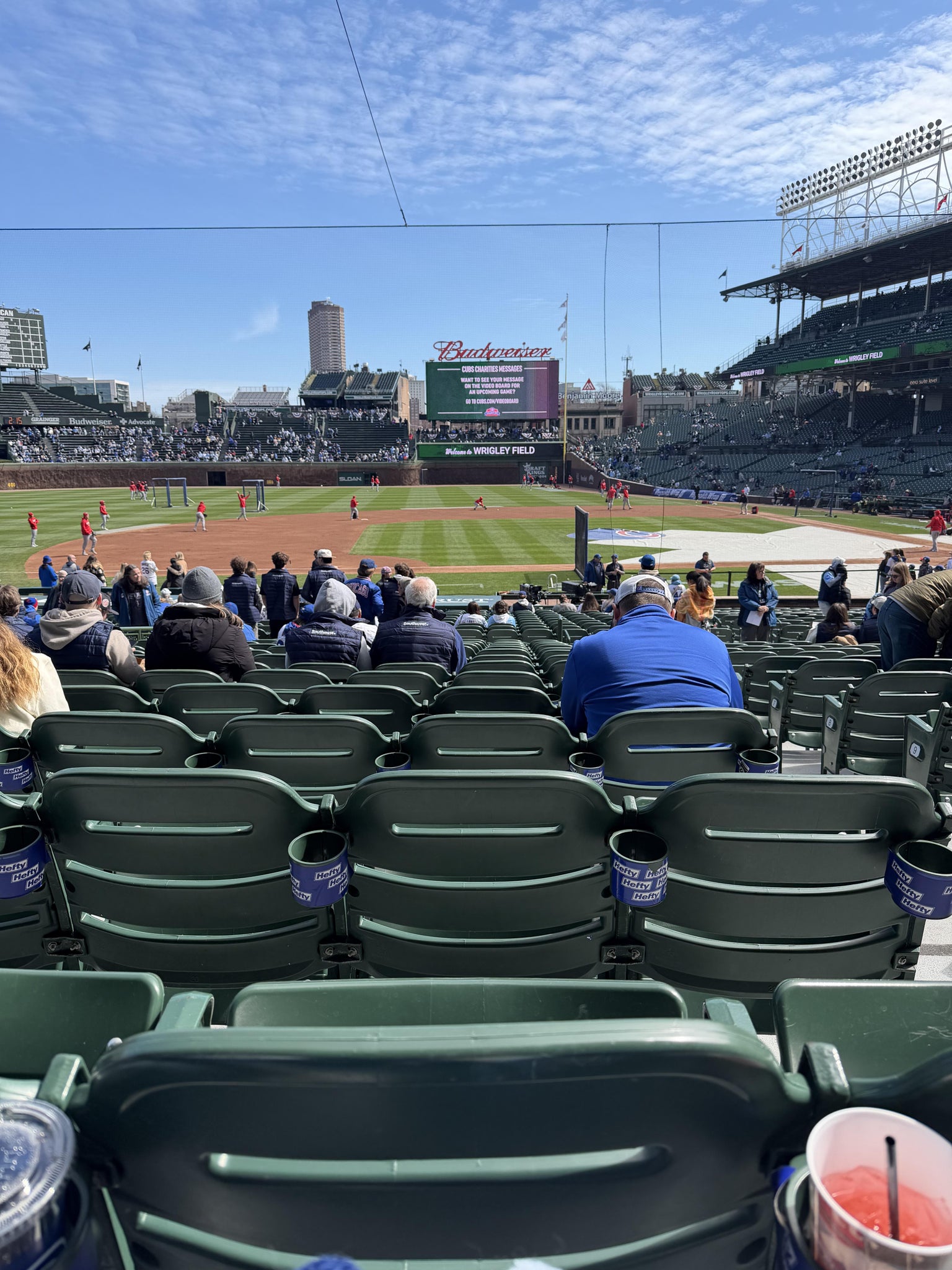 Real Fan View taken from Section 111 at Wrigley Field by Leah A