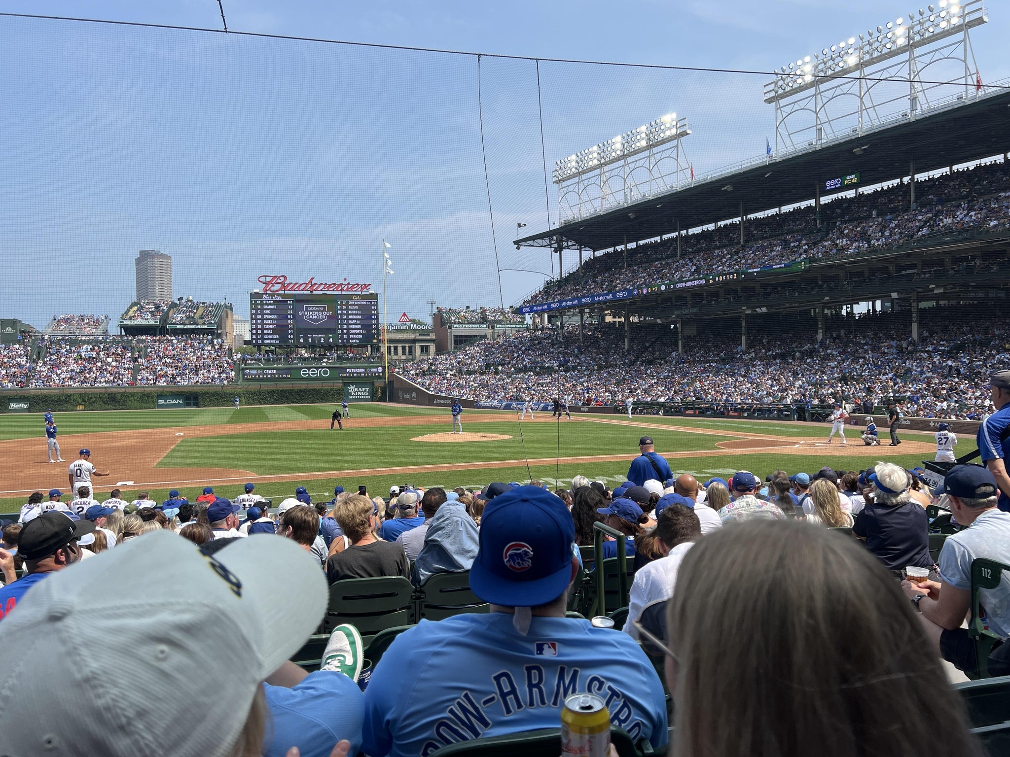 Real Fan View taken from Section 111 at Wrigley Field by Tiffany M