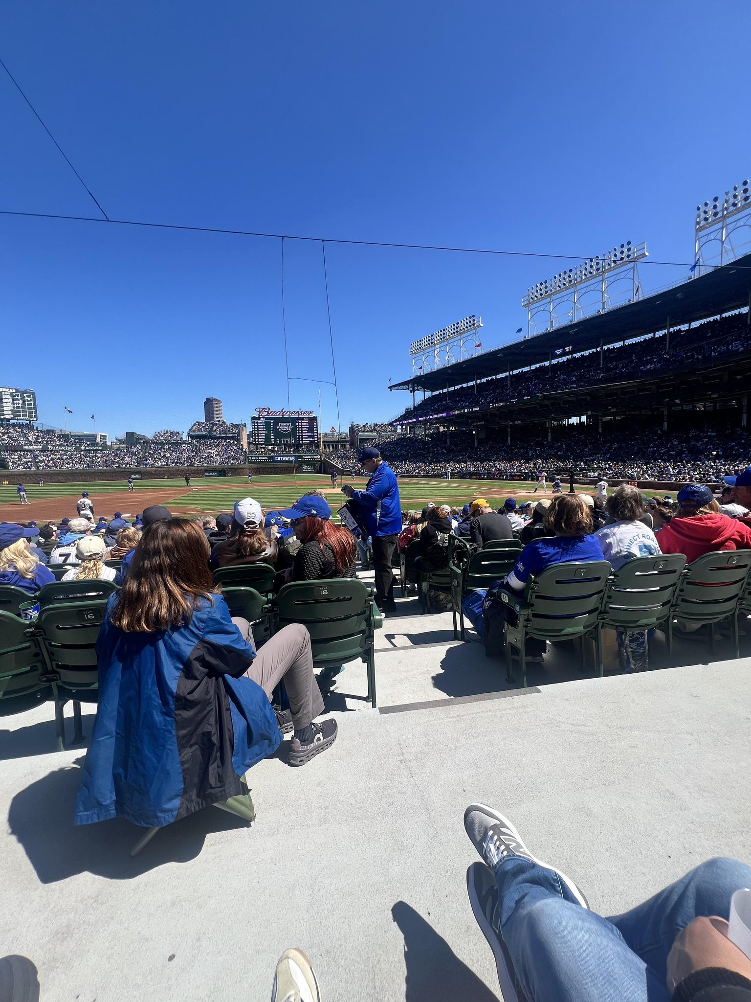 Real Fan View taken from Section 112 at Wrigley Field by Jennifer A