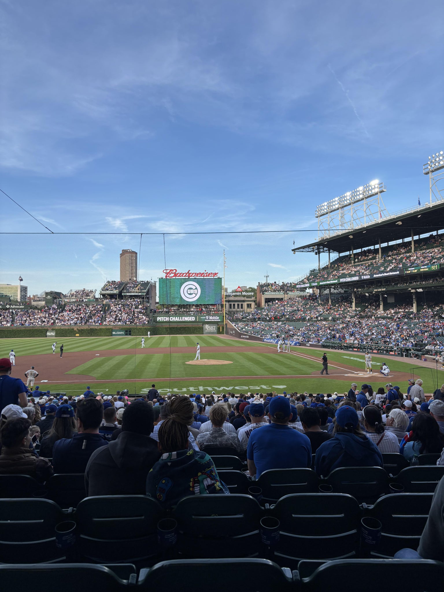 Real Fan View taken from Section 112 at Wrigley Field by Carson H