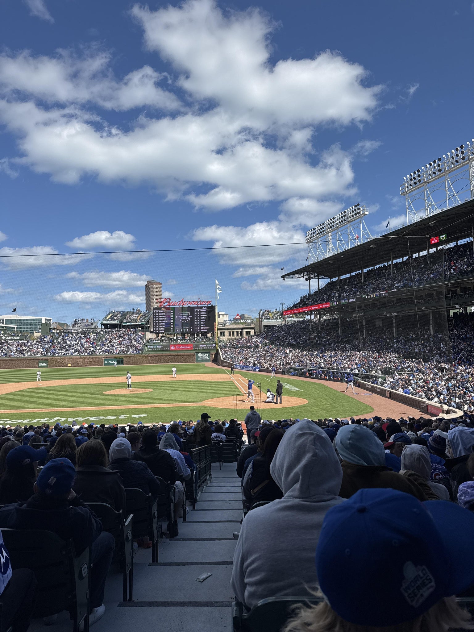 Real Fan View taken from Section 114 at Wrigley Field by Stephen K