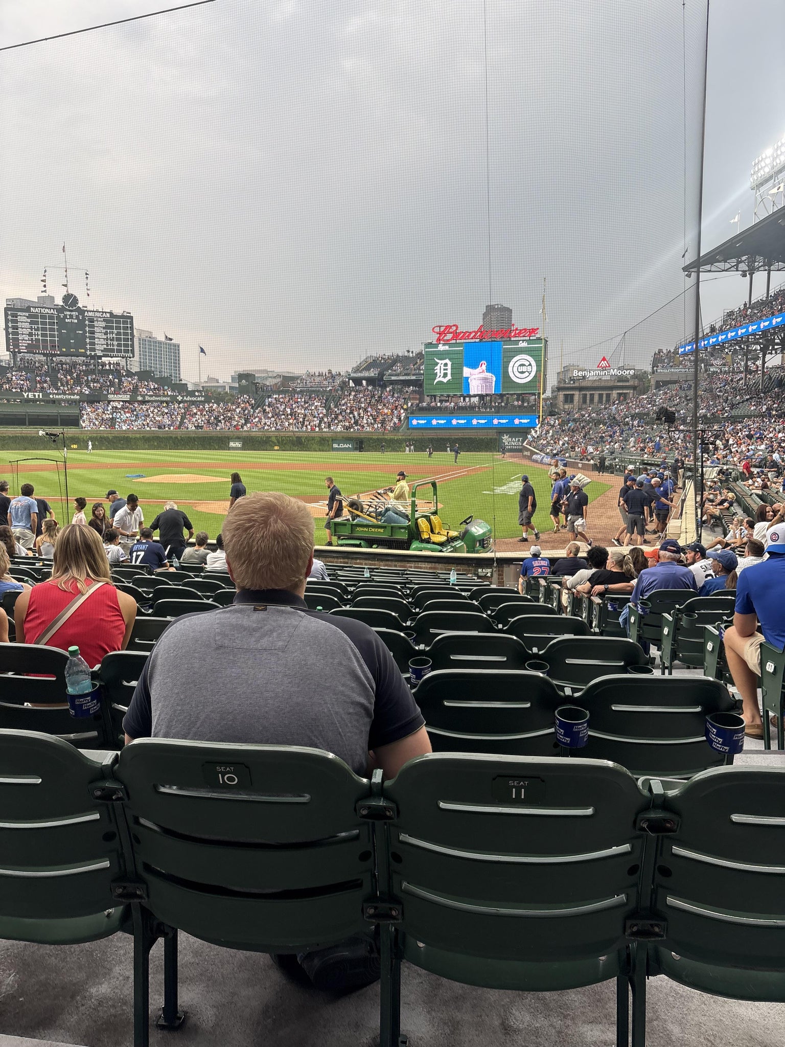 Real Fan View taken from Section 115 at Wrigley Field by Thomas M