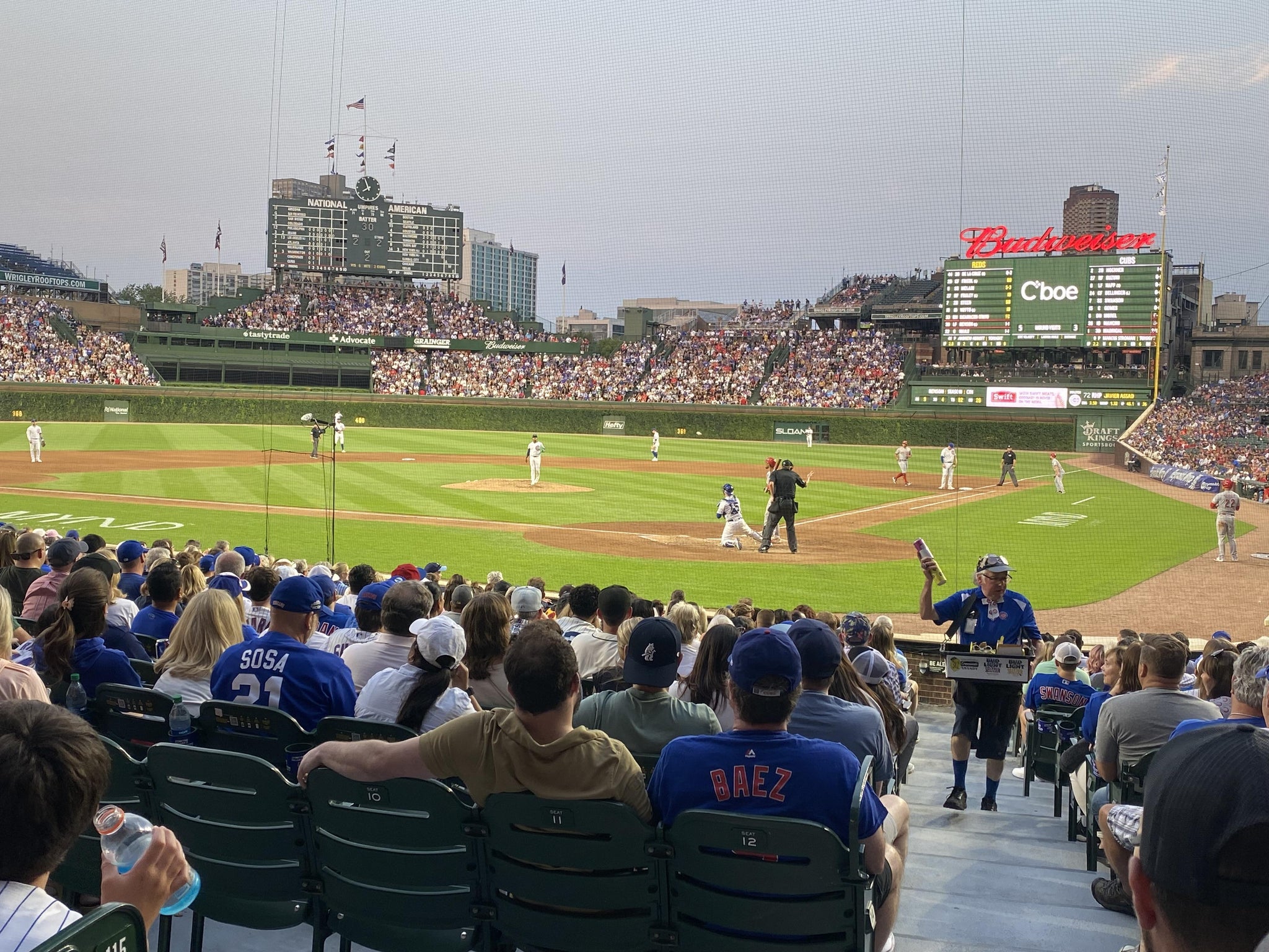 Real Fan View taken from Section 116 at Wrigley Field by Brian W