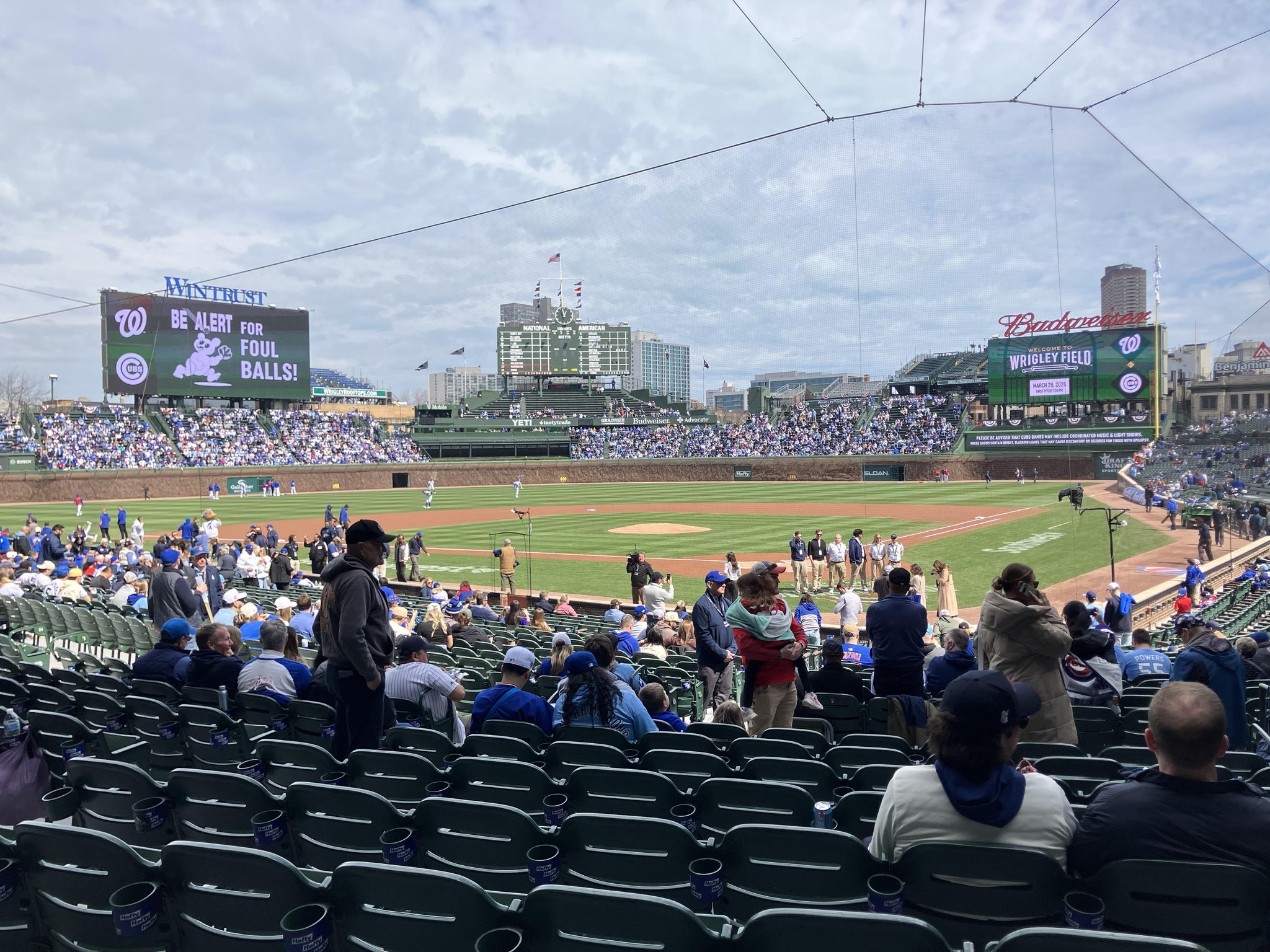Real Fan View taken from Section 116 at Wrigley Field by Andrew S