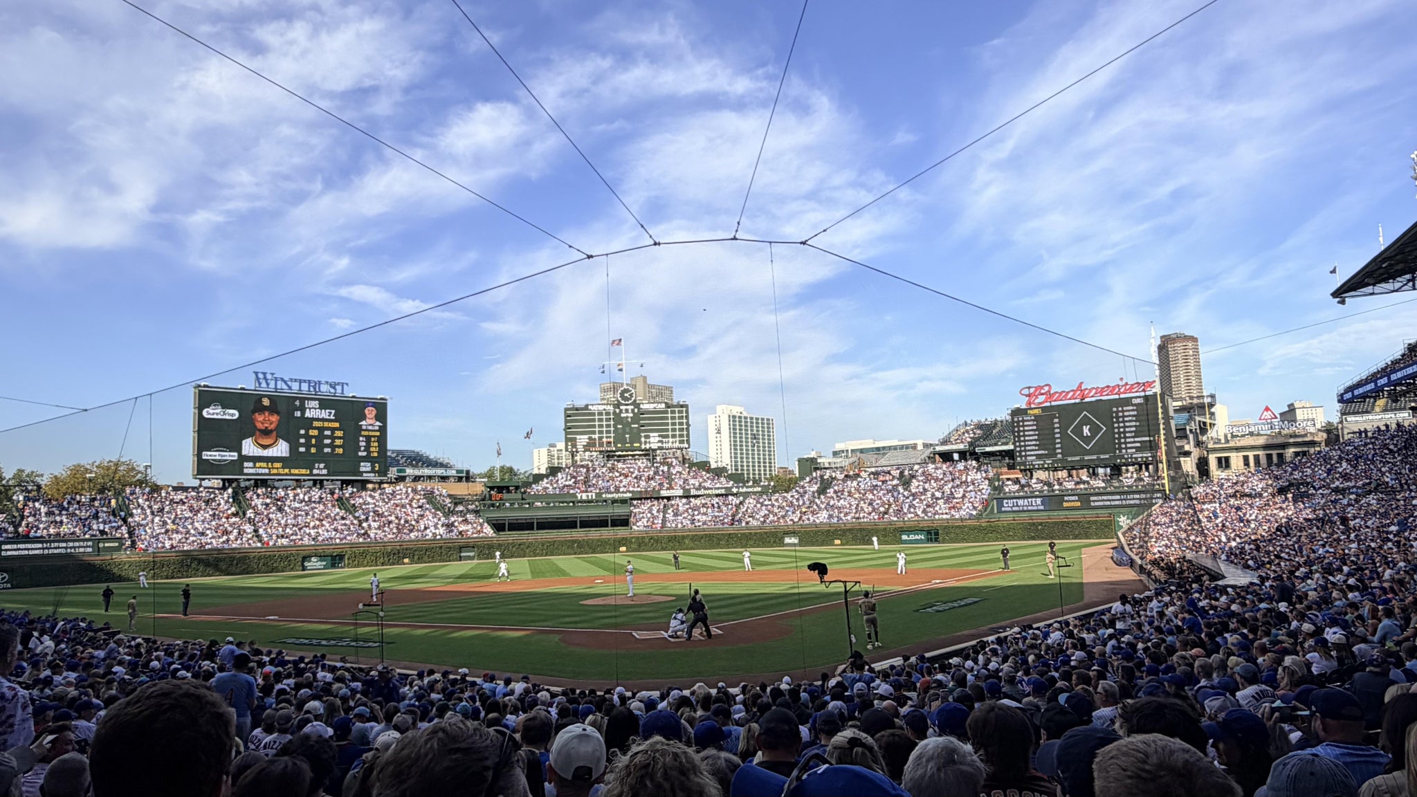 Real Fan View taken from Section 117 at Wrigley Field by Richard B