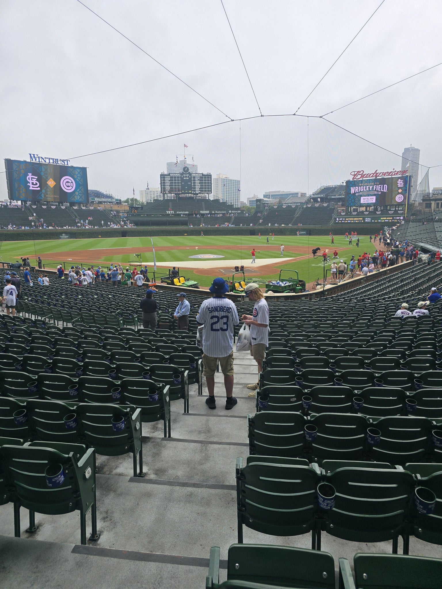 Real Fan View taken from Section 117 at Wrigley Field by Blair K
