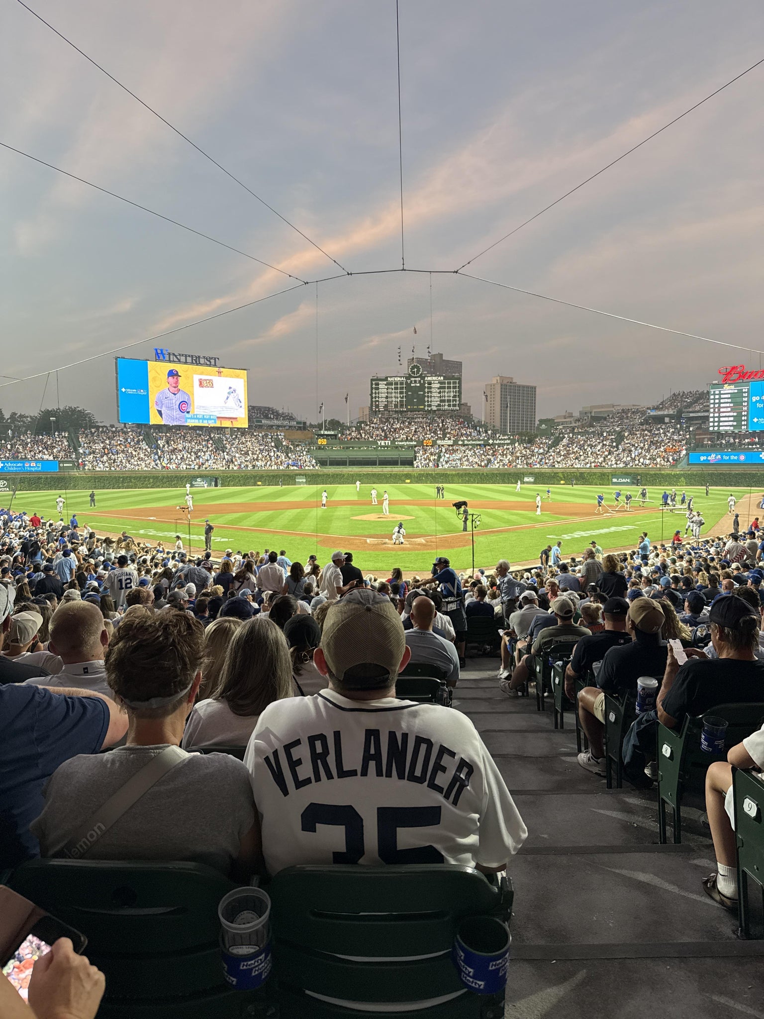 Real Fan View taken from Section 117 at Wrigley Field by George S