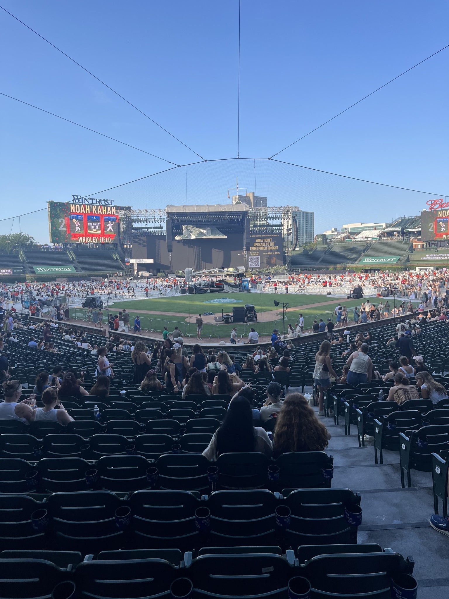 Real Fan View taken from Section 117 at Wrigley Field by Molly L