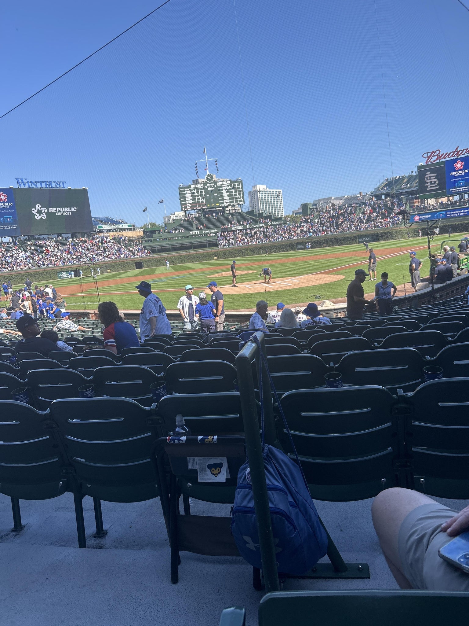 Real Fan View taken from Section 117 at Wrigley Field by Aryss J