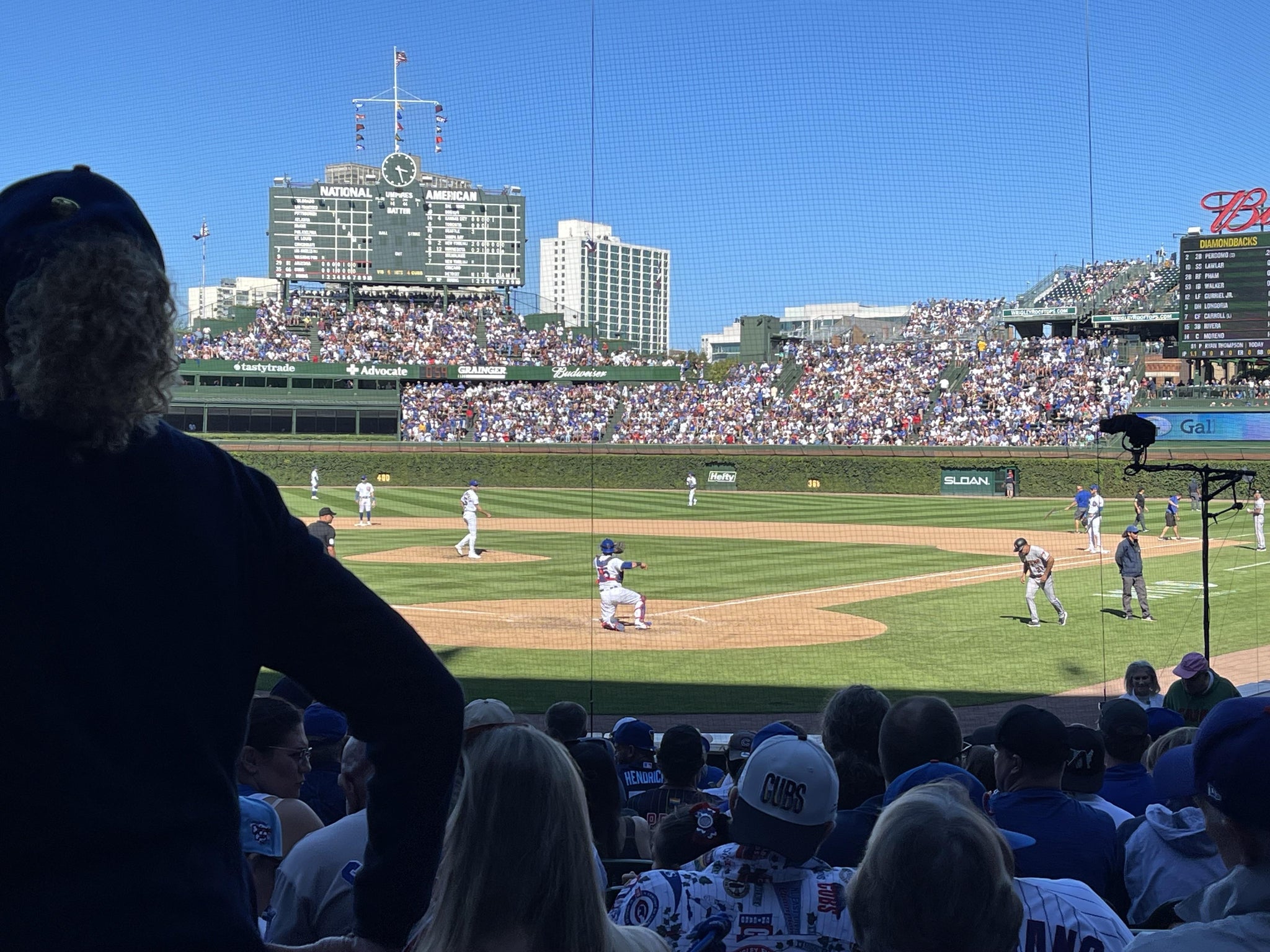 Real Fan View taken from Section 117 at Wrigley Field by Shane M