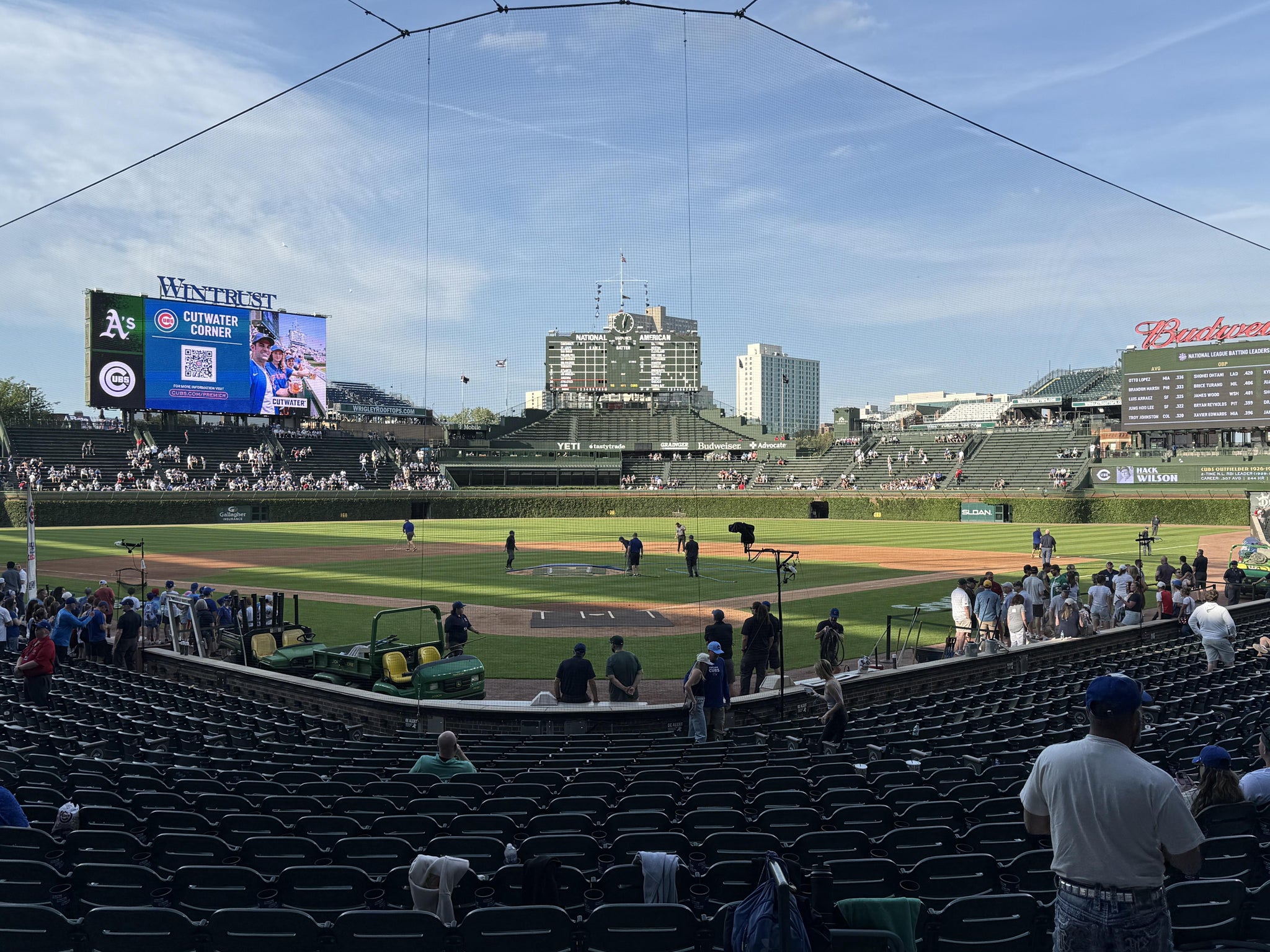 Real Fan View taken from Section 117 at Wrigley Field by Susan C