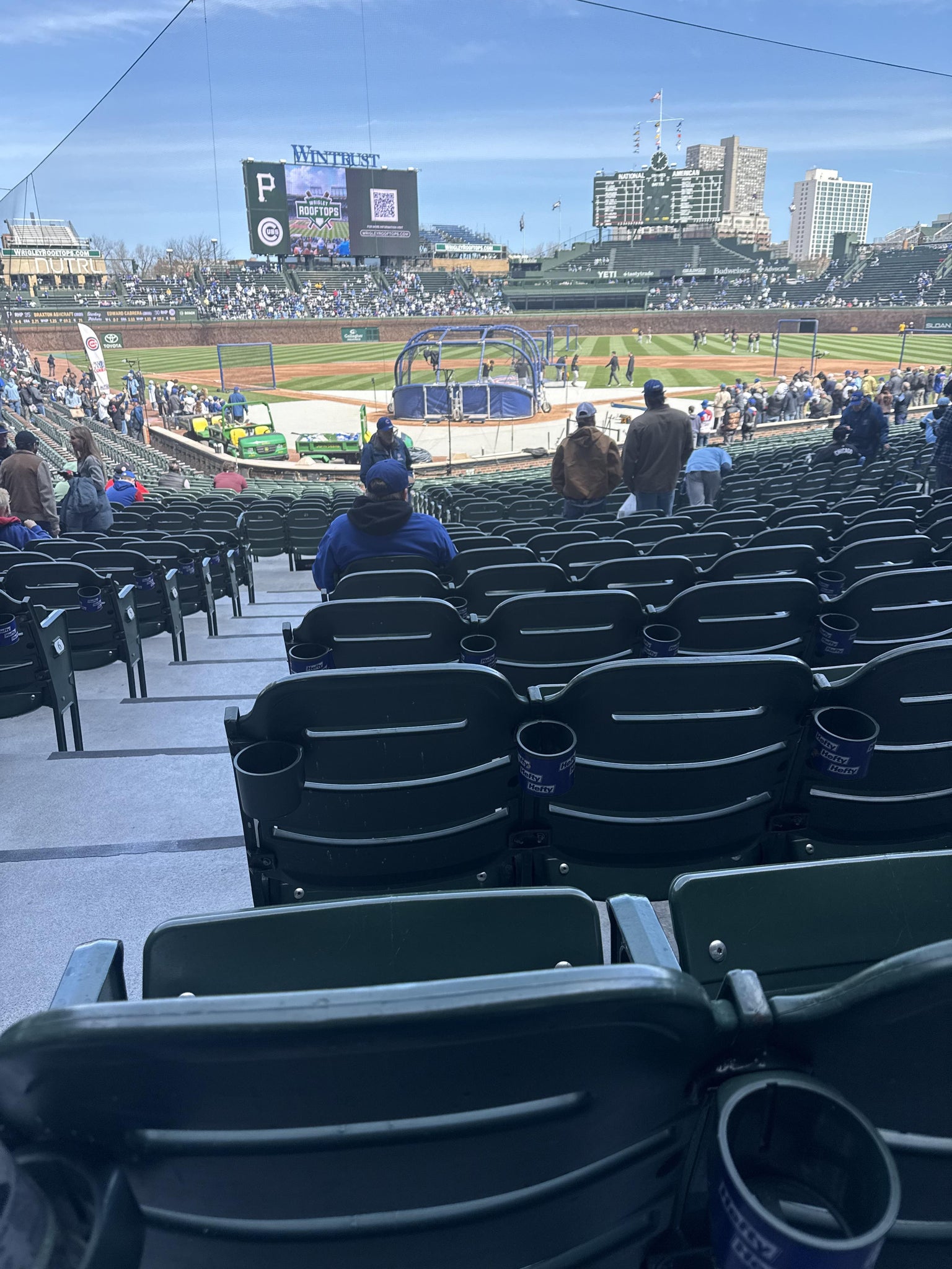 Real Fan View taken from Section 119 at Wrigley Field by Michelle M