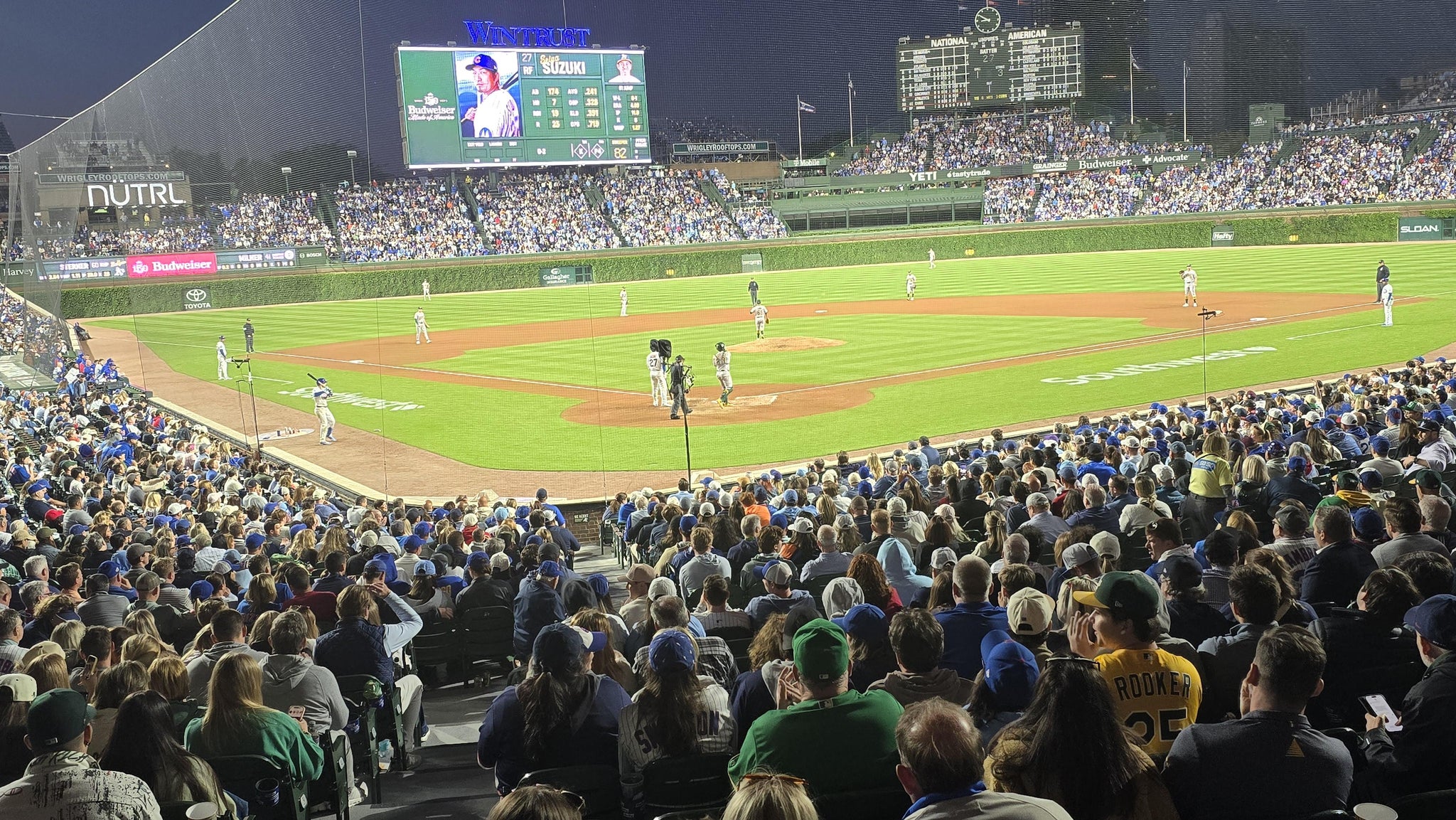 Real Fan View taken from Section 119 at Wrigley Field by Dave K