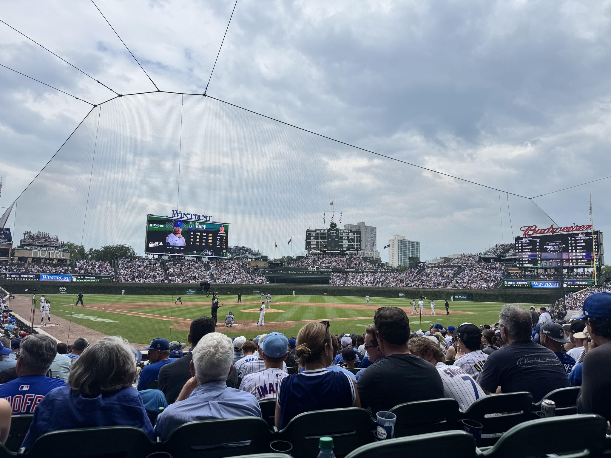 Real Fan View taken from Section 119 at Wrigley Field by Loree B