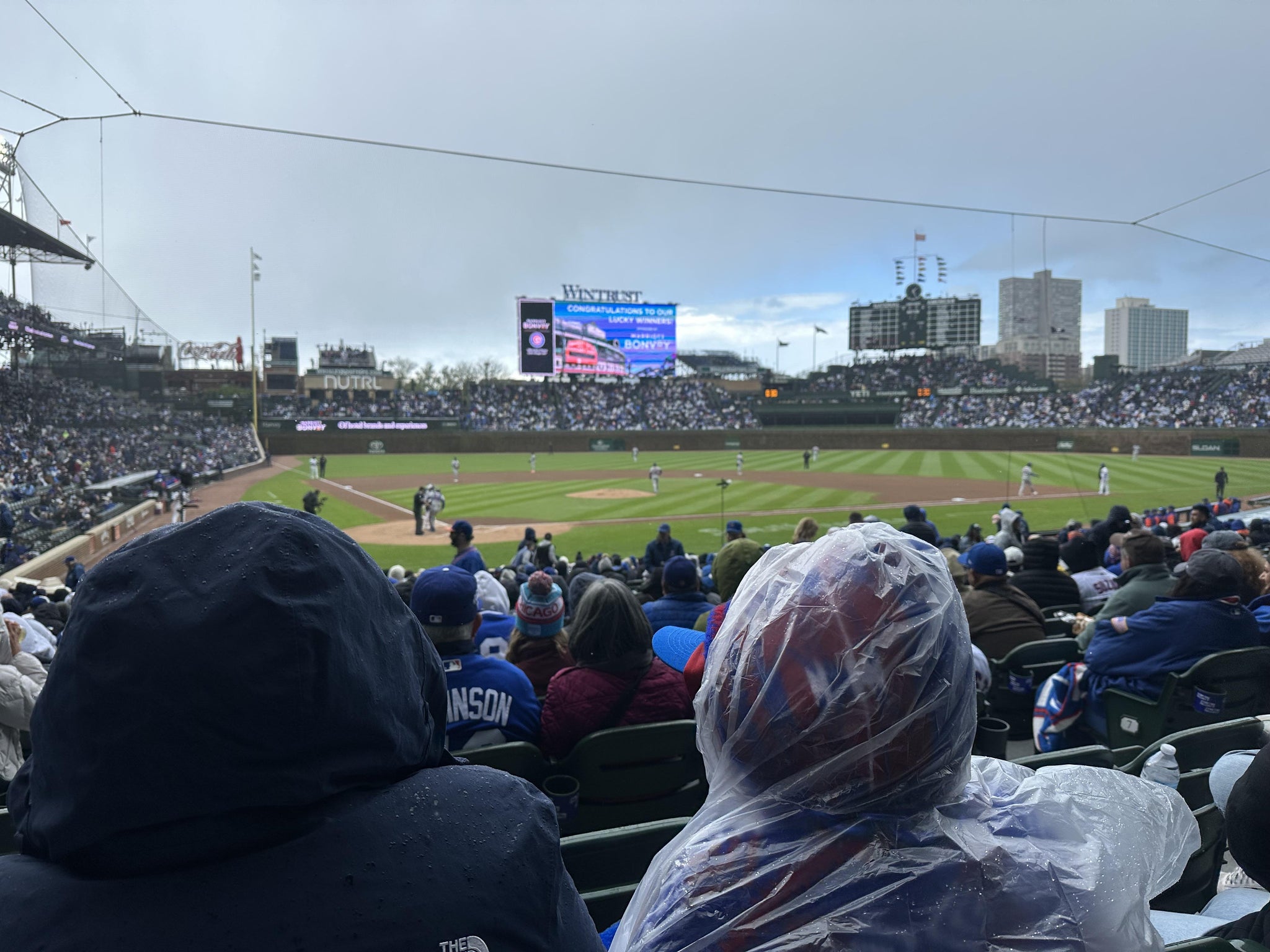 Real Fan View taken from Section 120 at Wrigley Field by Anonymous User