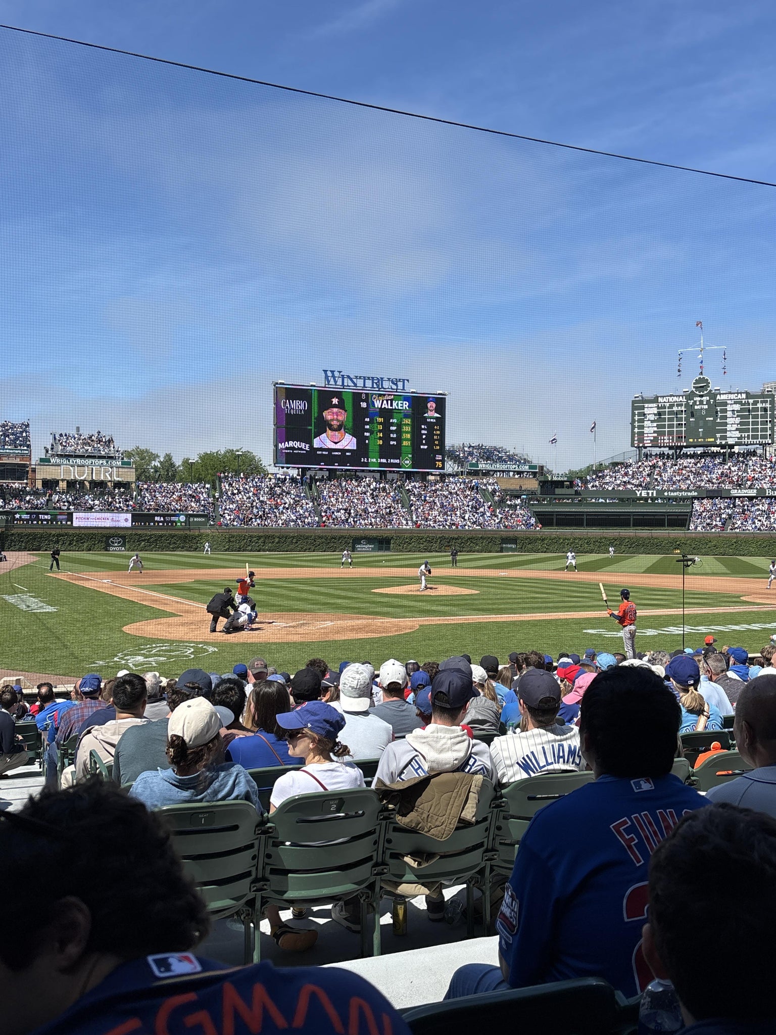 Real Fan View taken from Section 120 at Wrigley Field by Lewis P
