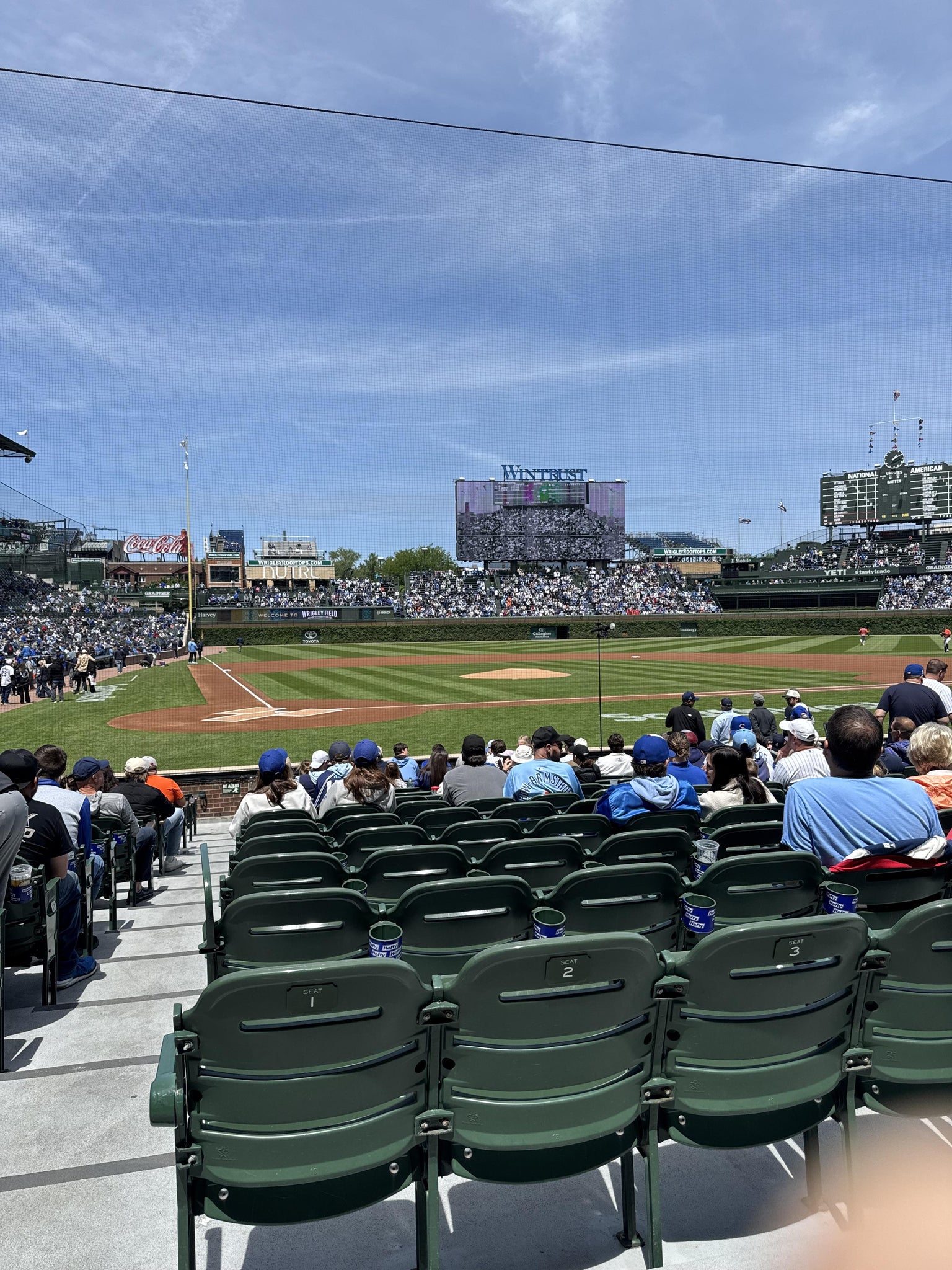 Real Fan View taken from Section 121 at Wrigley Field by Walt D