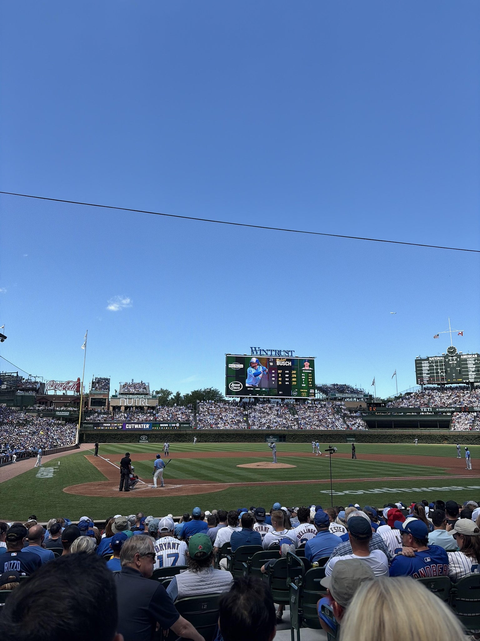 Real Fan View taken from Section 121 at Wrigley Field by Jonah M