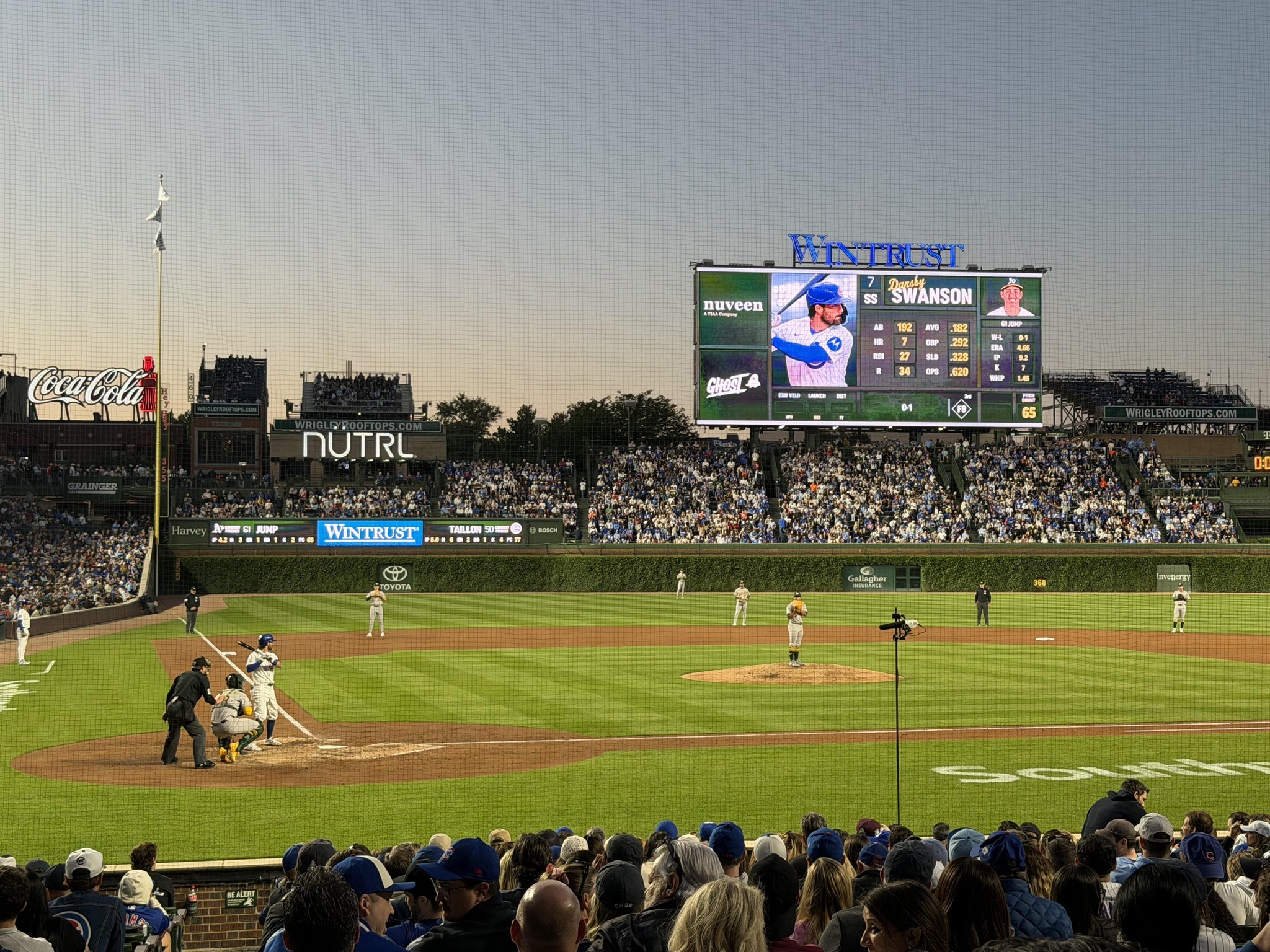 Real Fan View taken from Section 121 at Wrigley Field by Rodrigo J