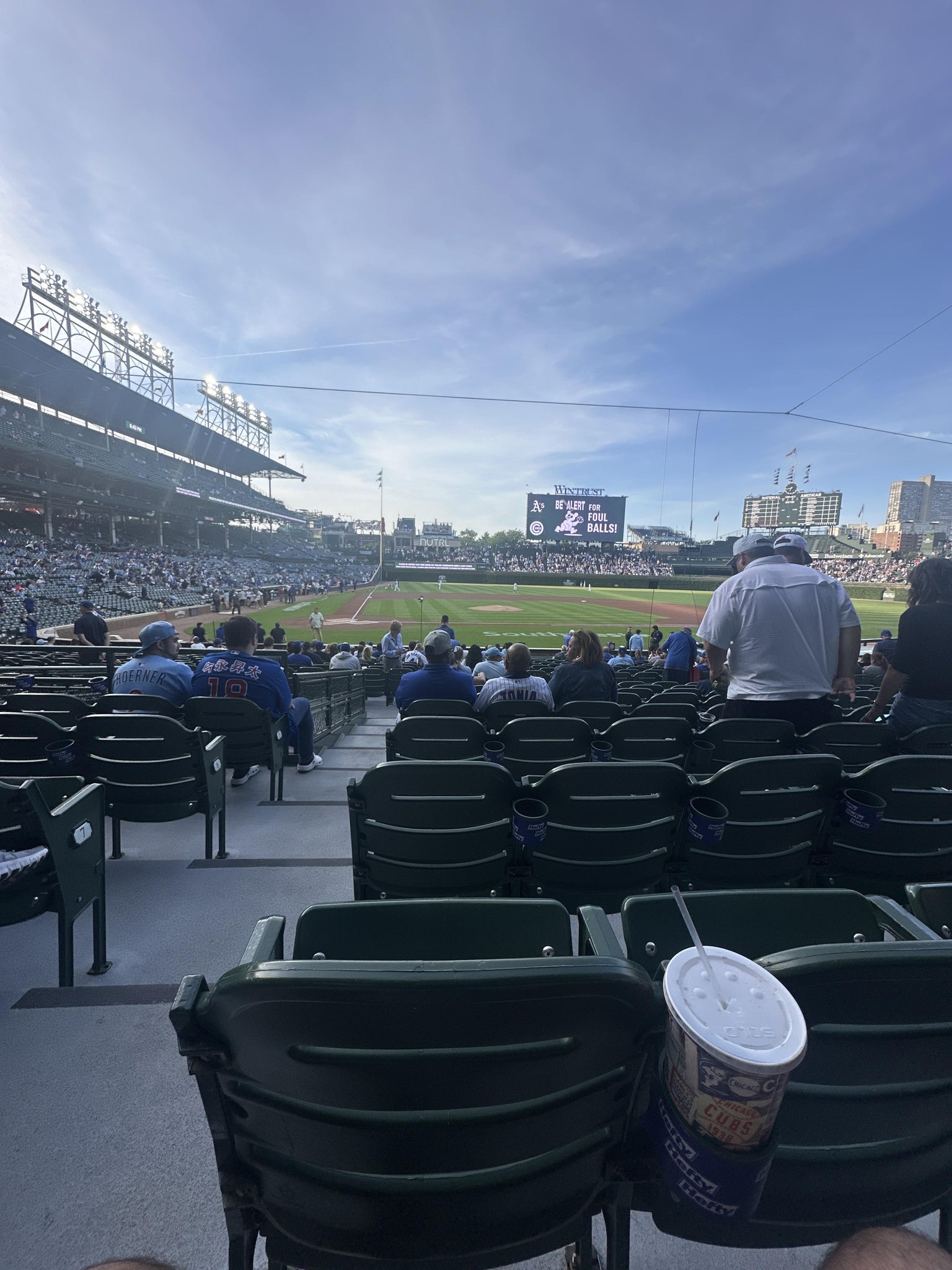 Real Fan View taken from Section 122 at Wrigley Field by Jaime C