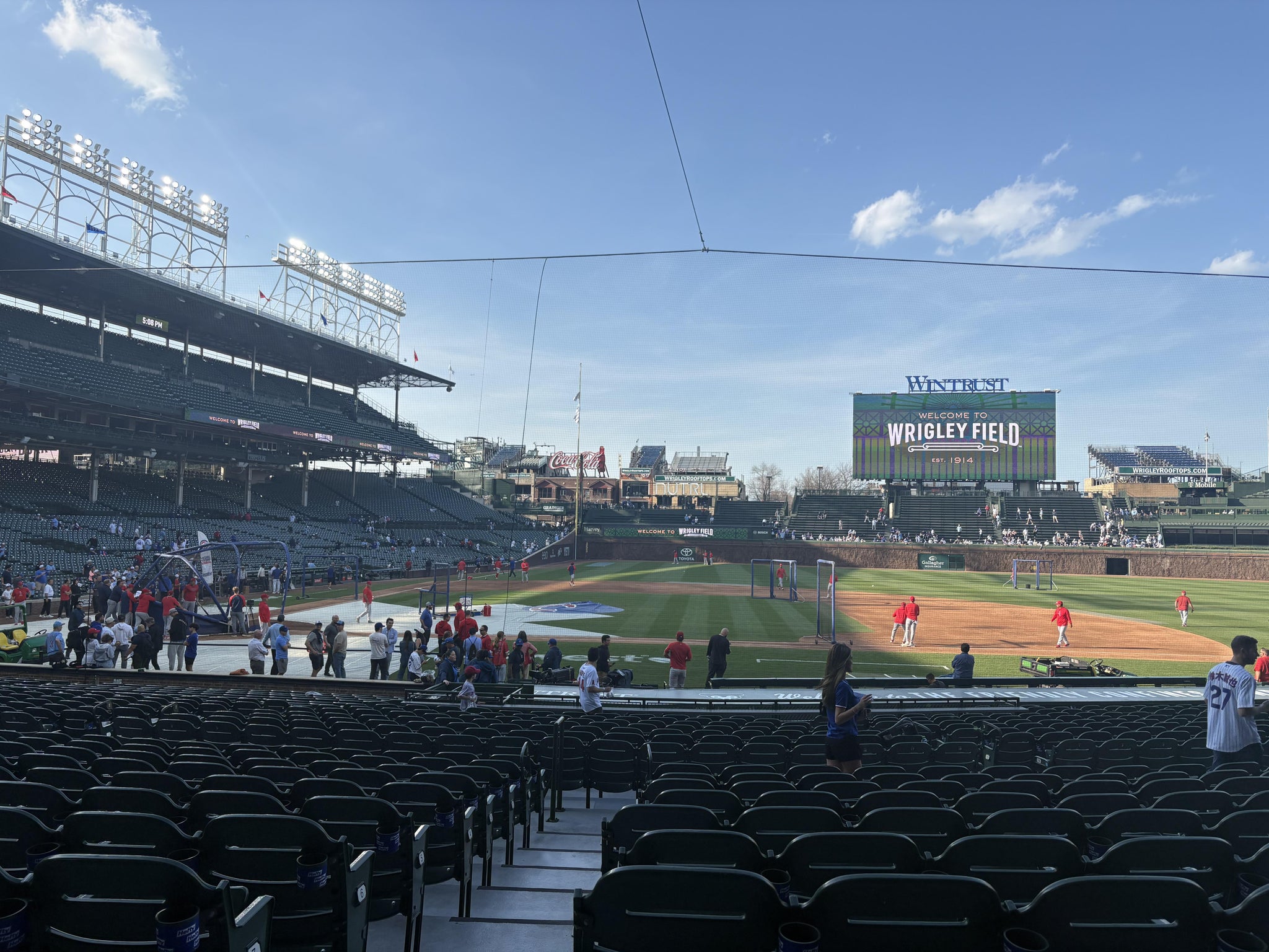 Real Fan View taken from Section 124 at Wrigley Field by Justin C
