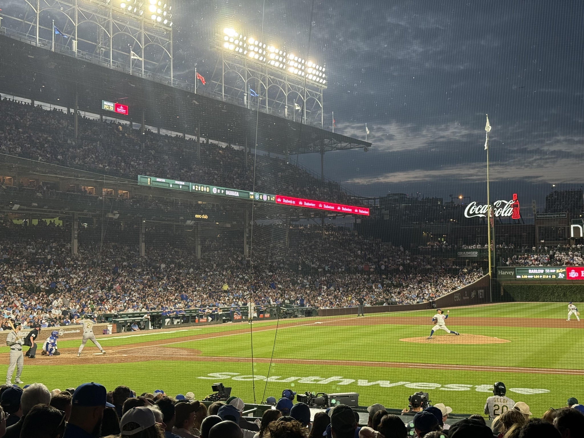 Real Fan View taken from Section 124 at Wrigley Field by Rick W