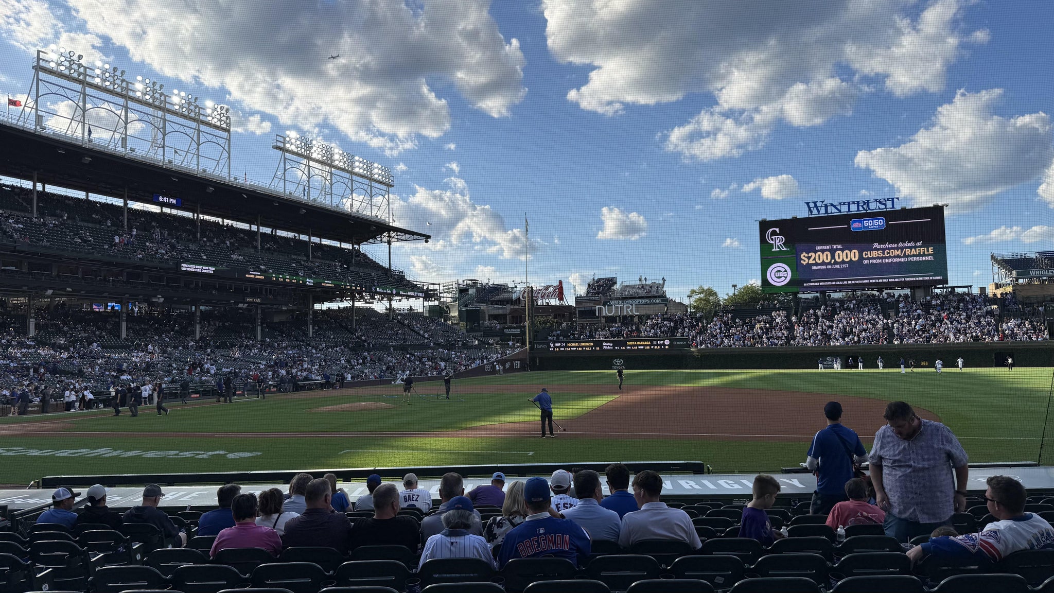 Real Fan View taken from Section 125 at Wrigley Field by Wendy C