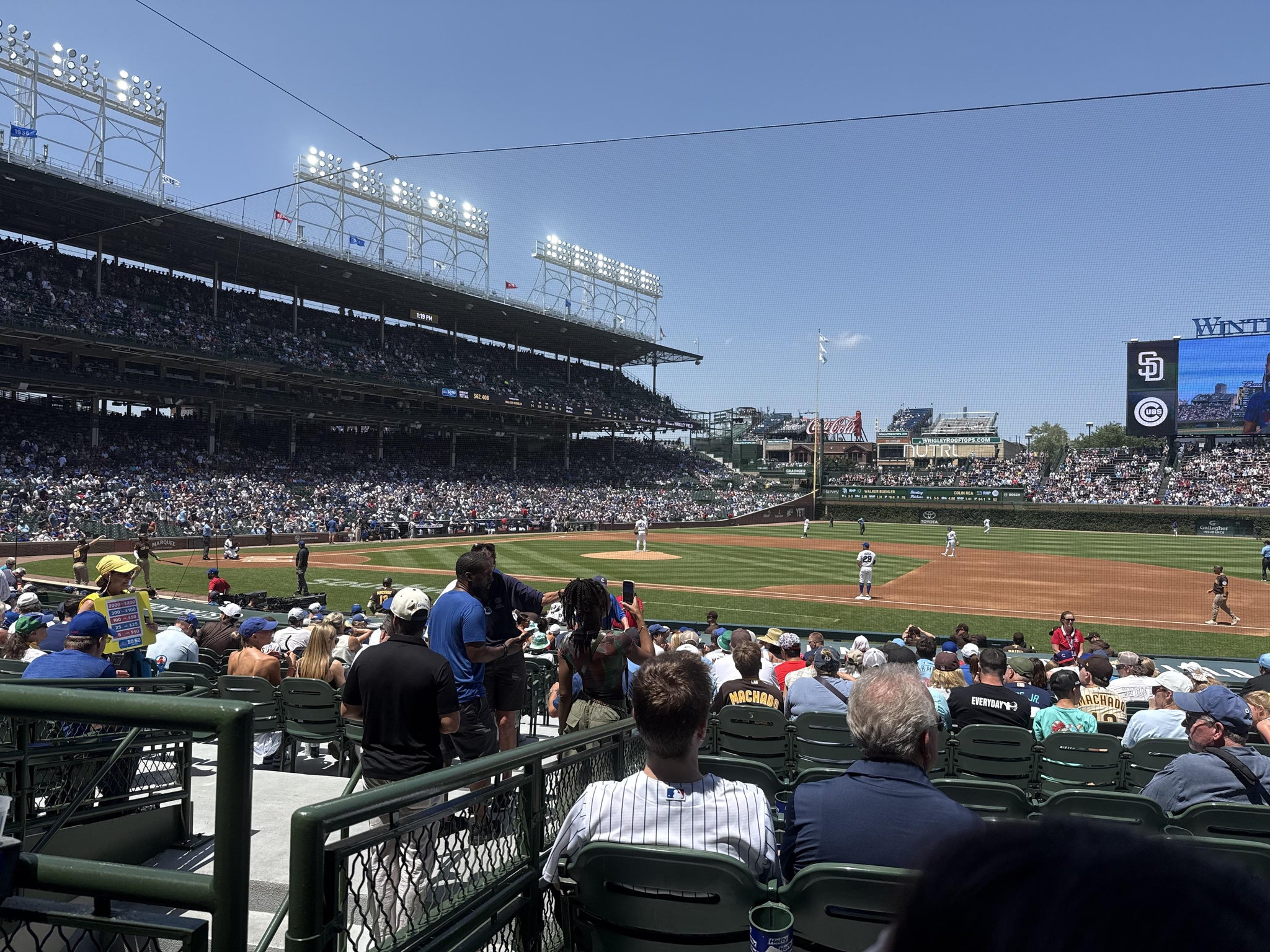 Real Fan View taken from Section 125 at Wrigley Field by Kim D