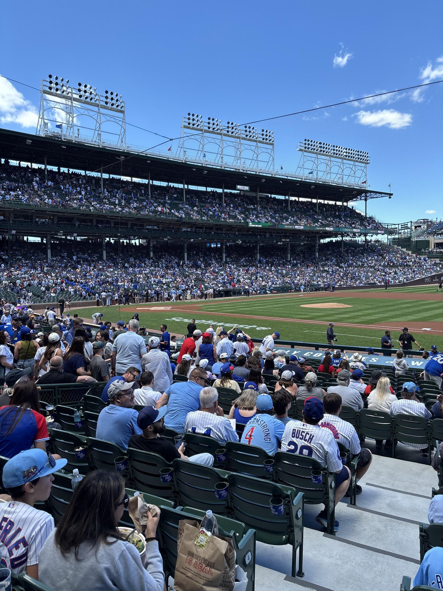 Real Fan View taken from Section 126 at Wrigley Field by Tim H
