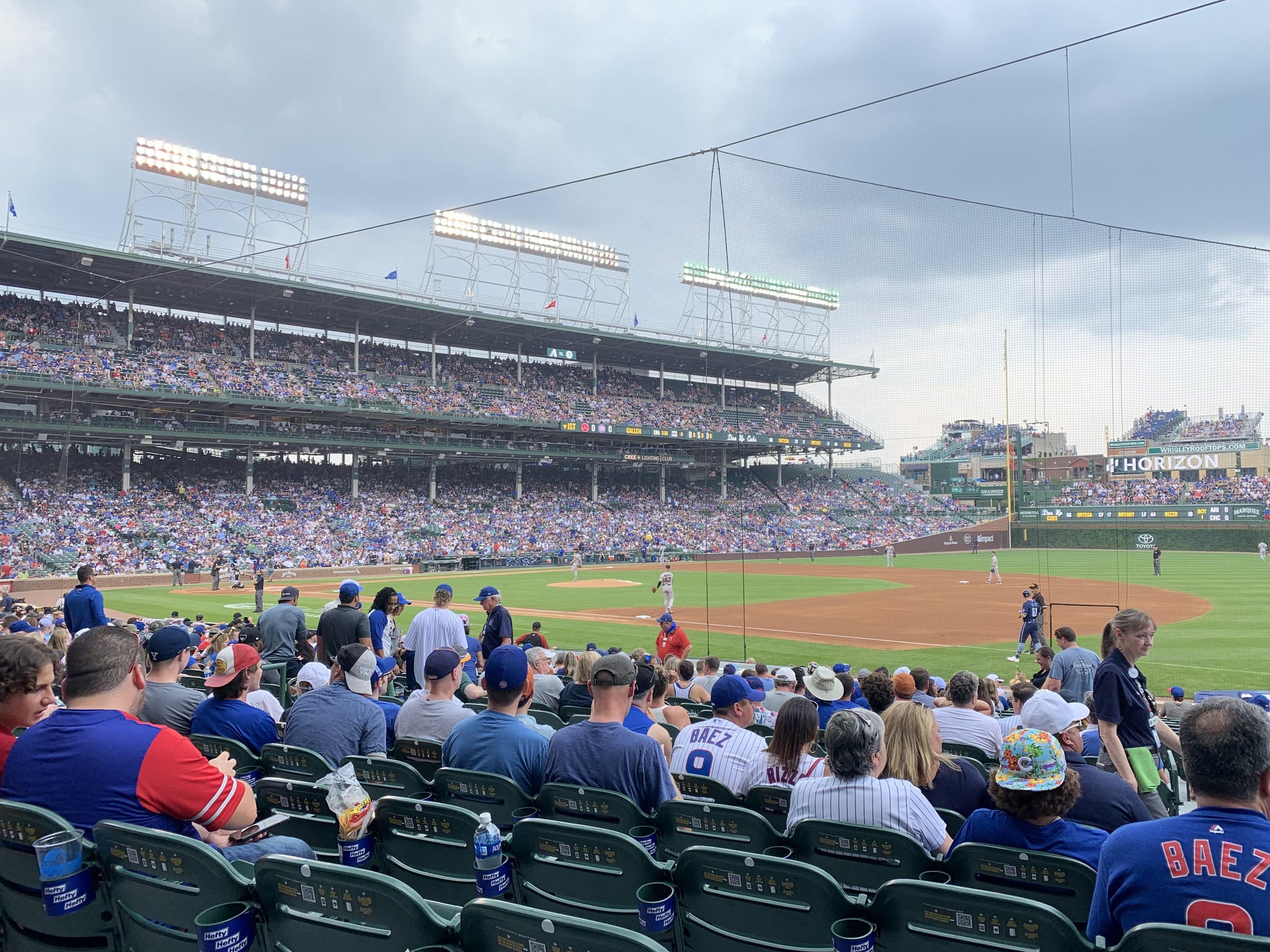 Real Fan View taken from Section 127 at Wrigley Field by Pradeep S