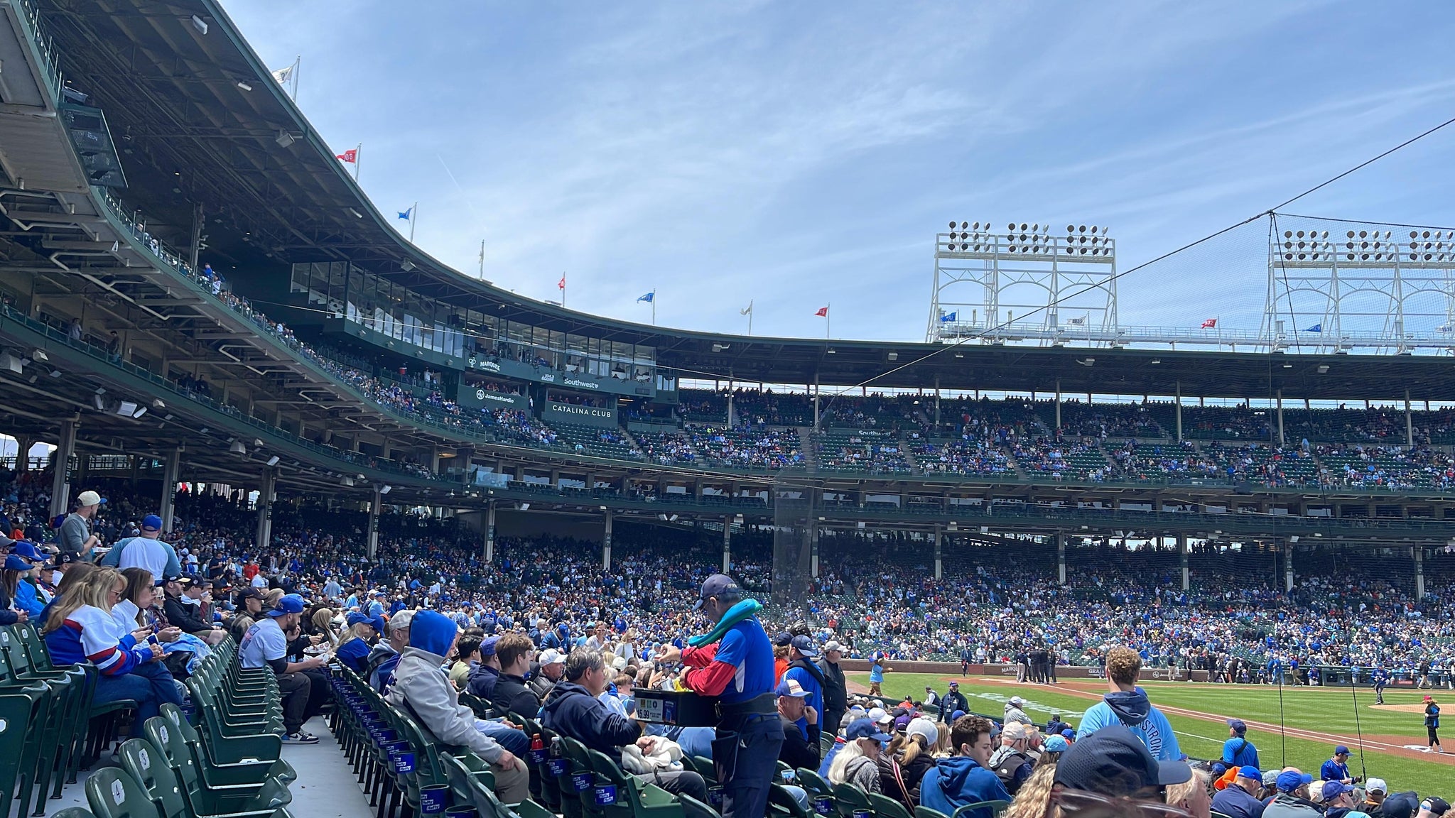 Real Fan View taken from Section 128 at Wrigley Field by Anonymous User