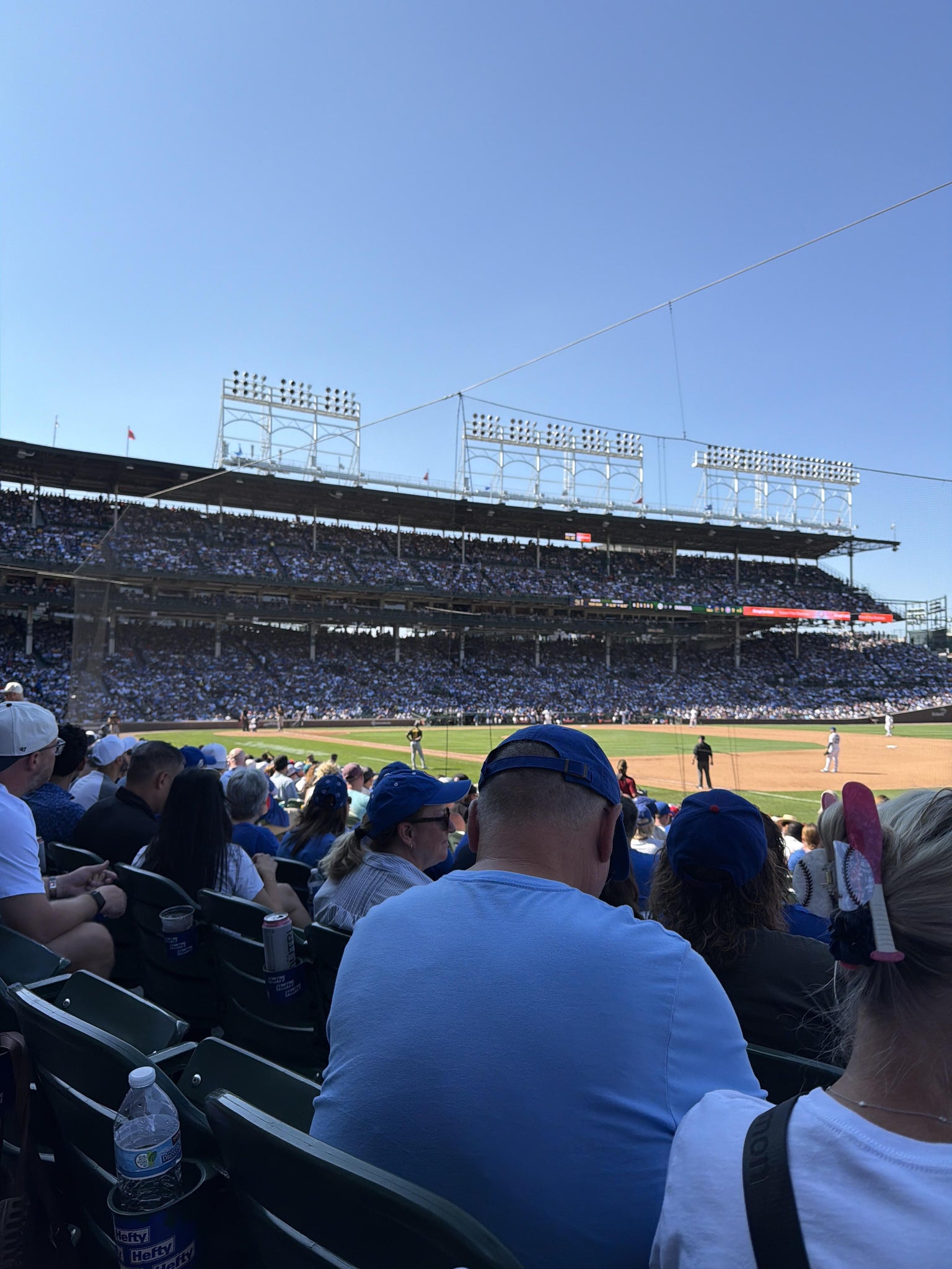 Real Fan View taken from Section 128 at Wrigley Field by A’tiah B