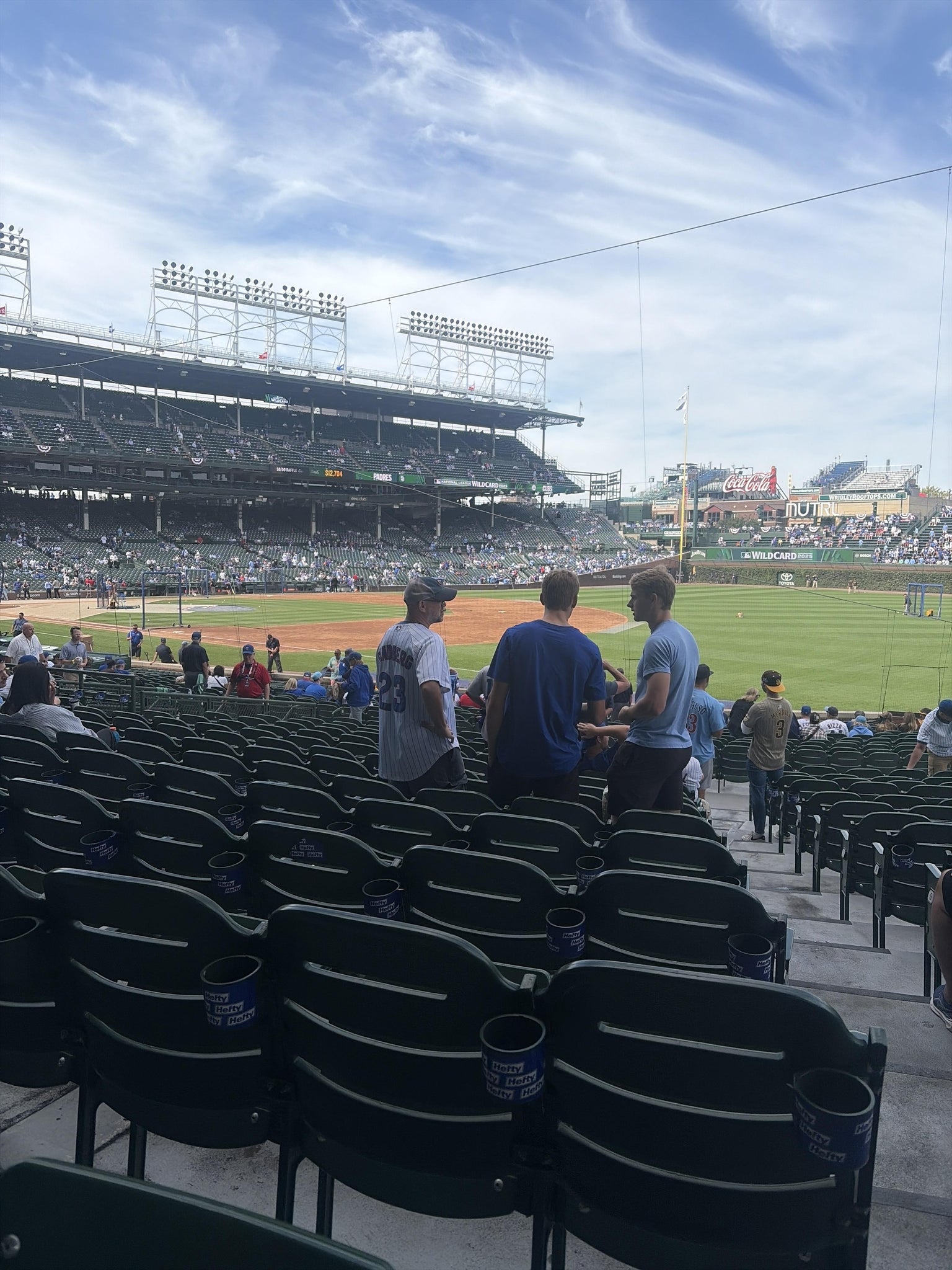 Real Fan View taken from Section 129 at Wrigley Field by Colin R