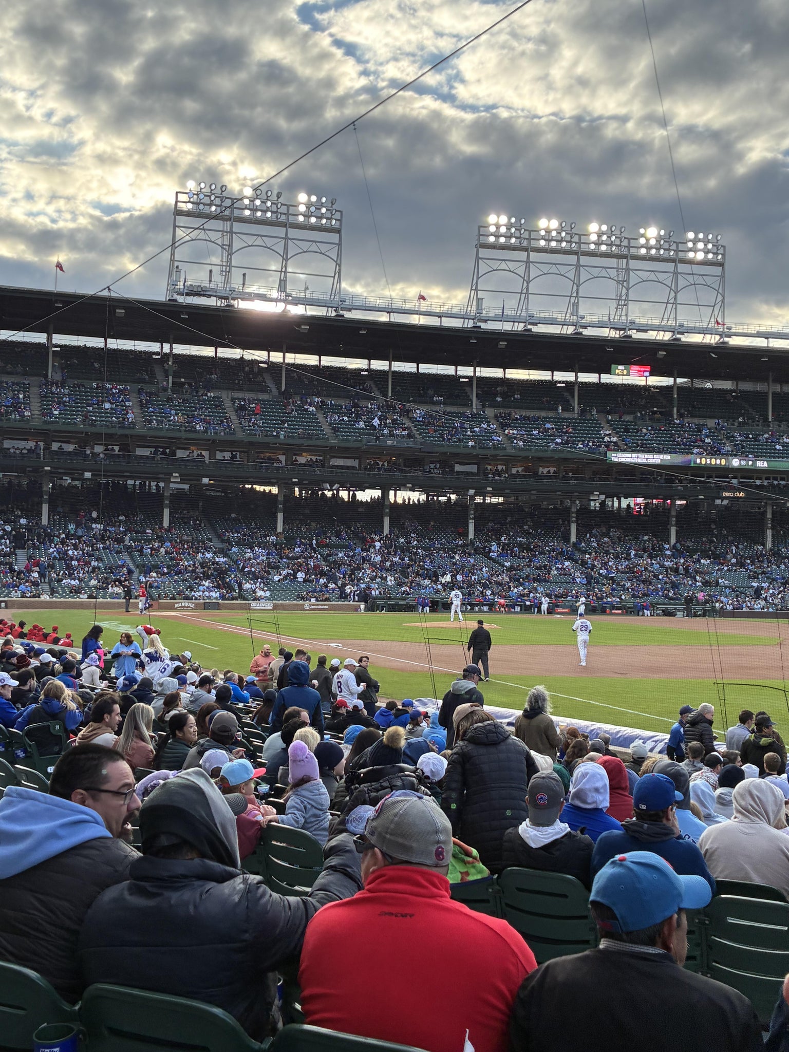 Real Fan View taken from Section 130 at Wrigley Field by Orlando S