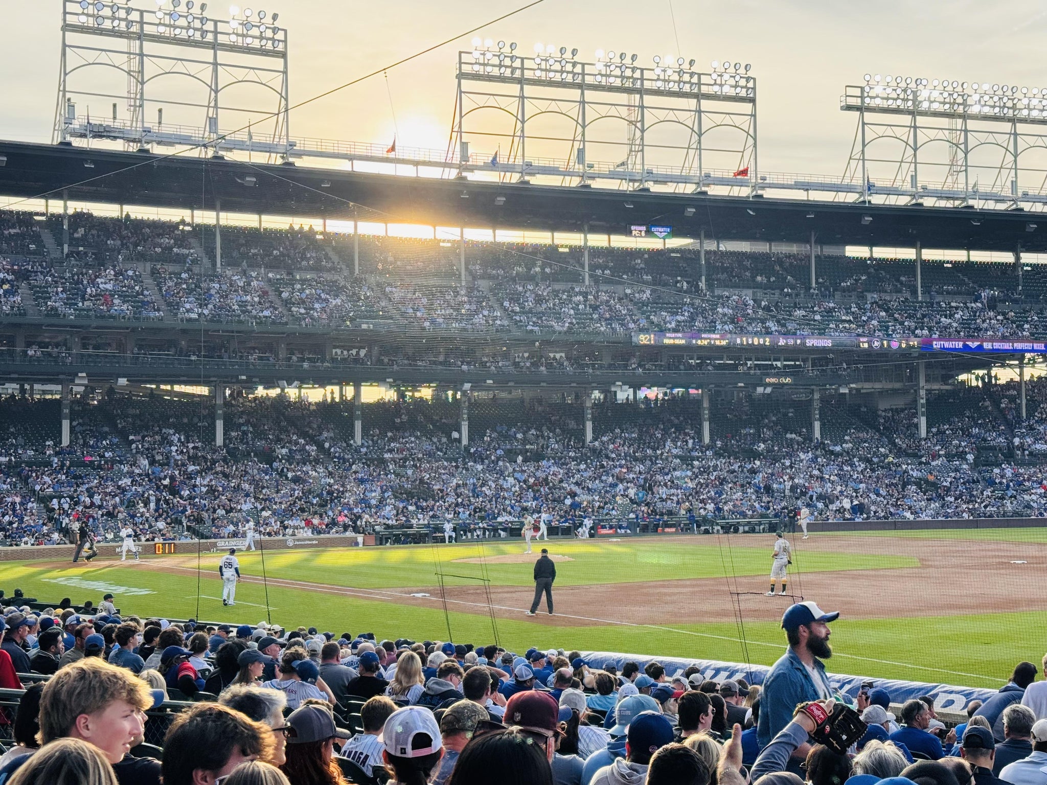Real Fan View taken from Section 130 at Wrigley Field by Susy P