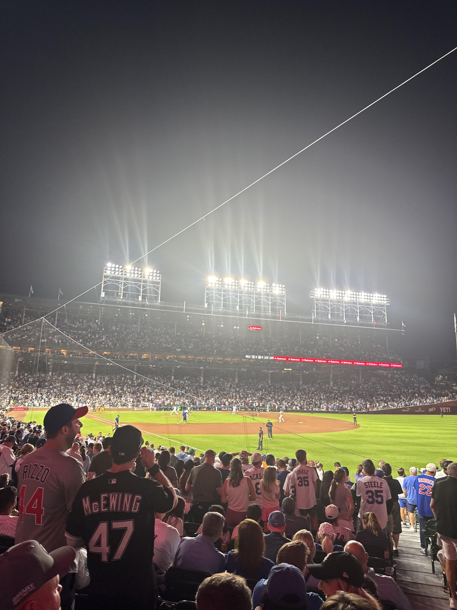 Real Fan View taken from Section 131 at Wrigley Field by Drew I