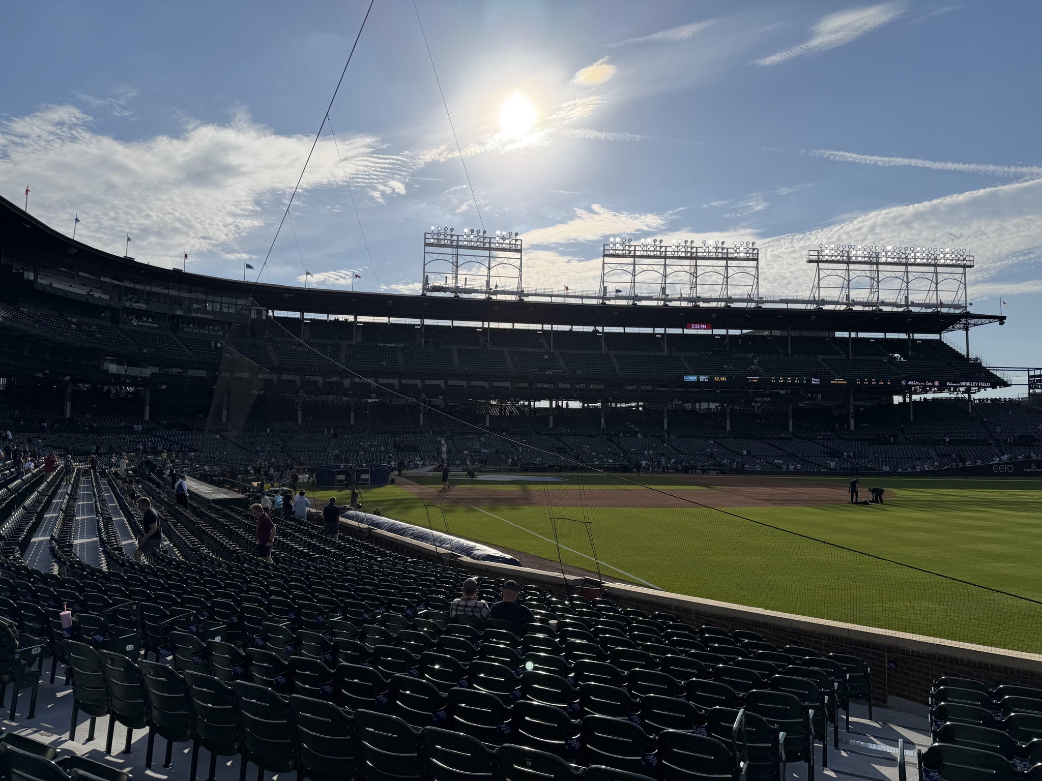 Real Fan View taken from Section 132 at Wrigley Field by Mark S
