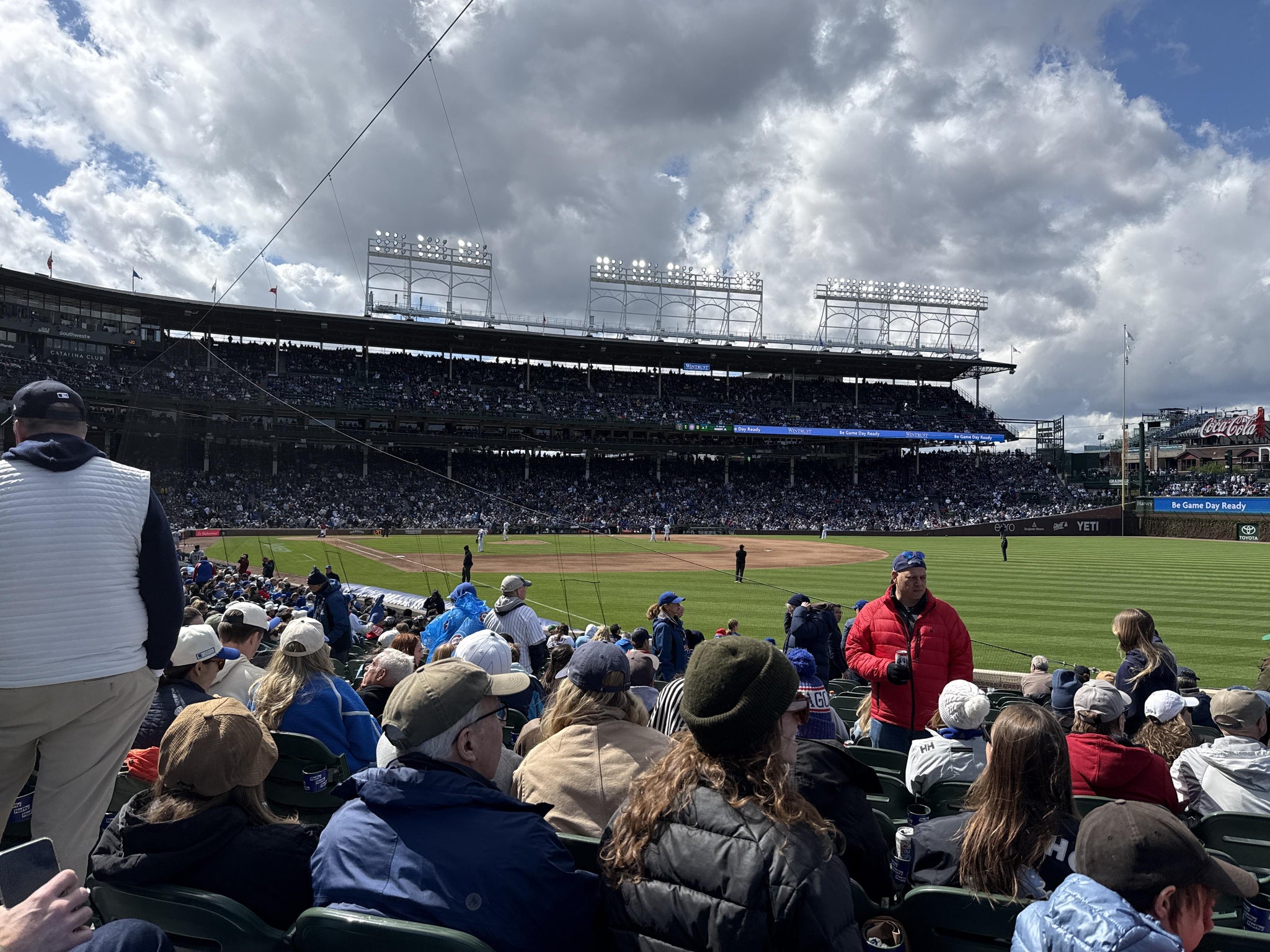 Real Fan View taken from Section 132 at Wrigley Field by Veronica C