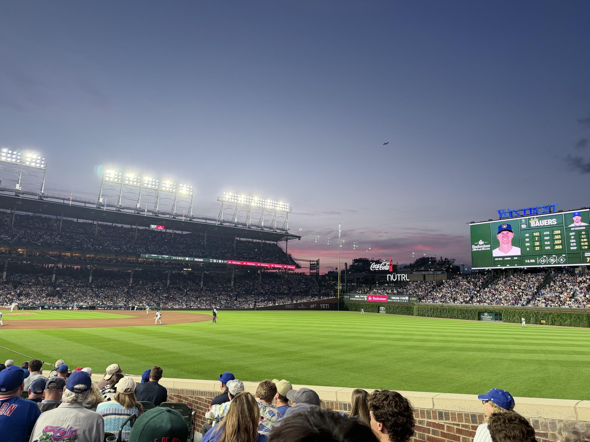 Real Fan View taken from Section 133 at Wrigley Field by Vincent V